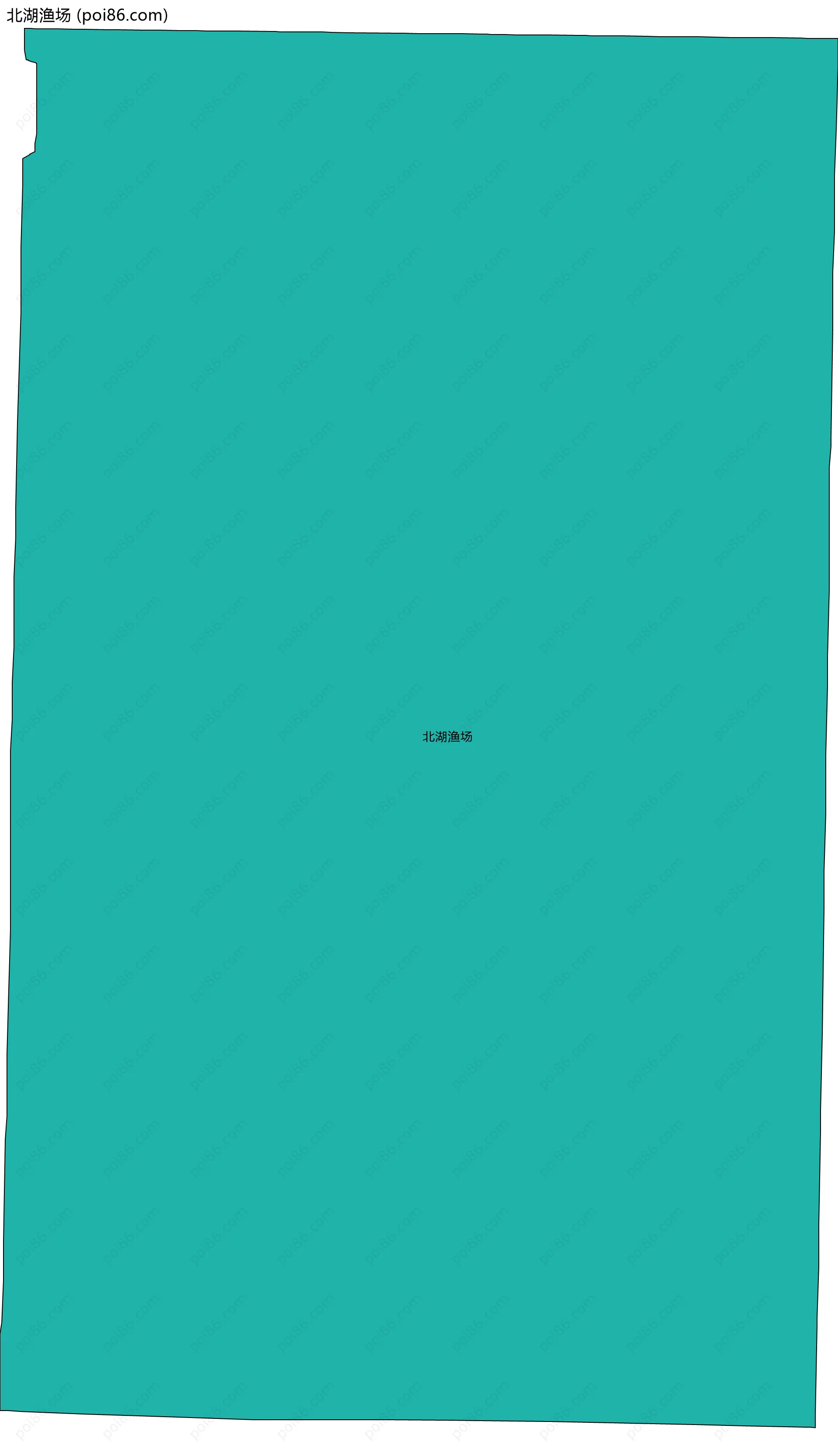 北湖渔场边界地图