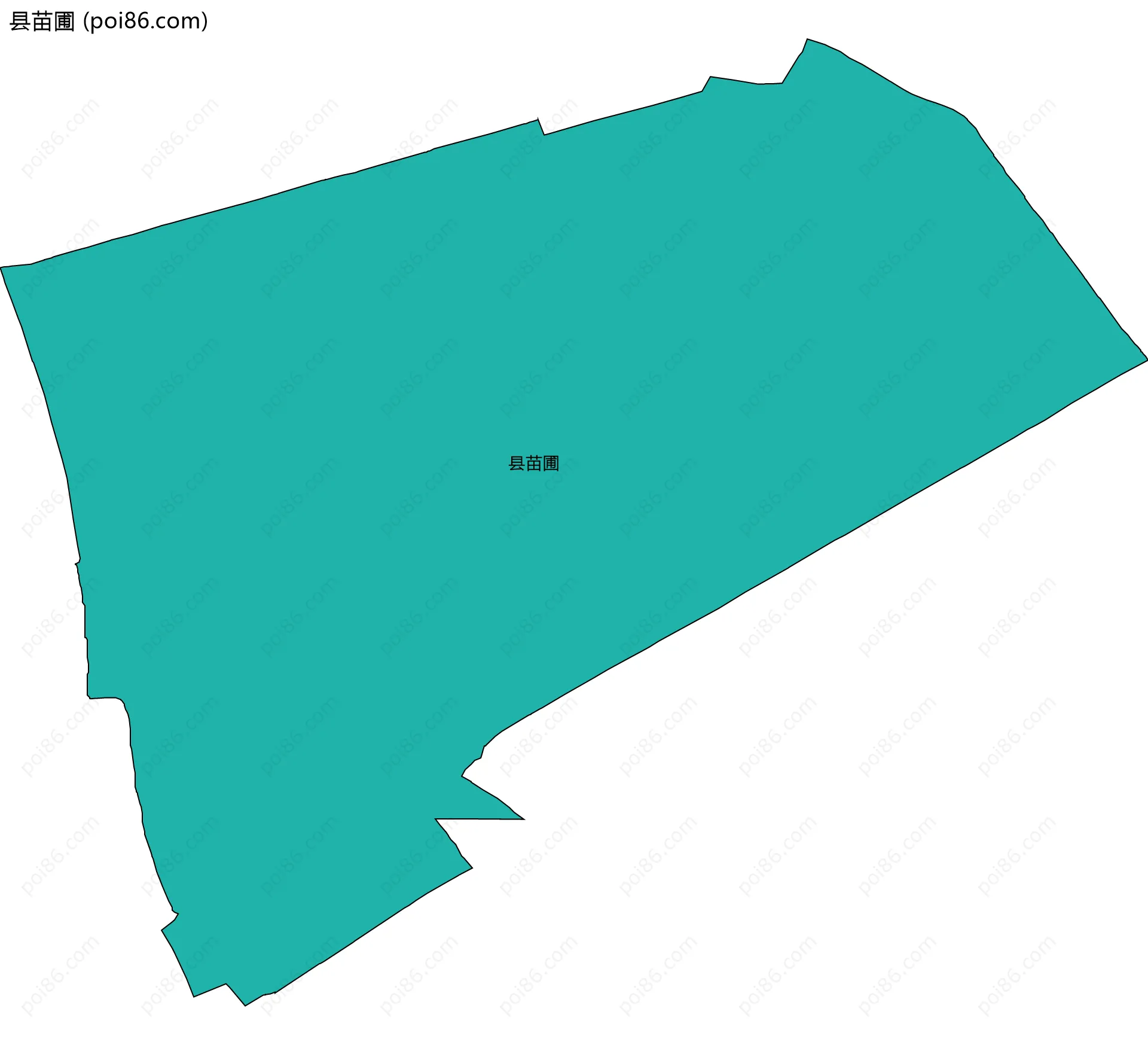 县苗圃边界地图