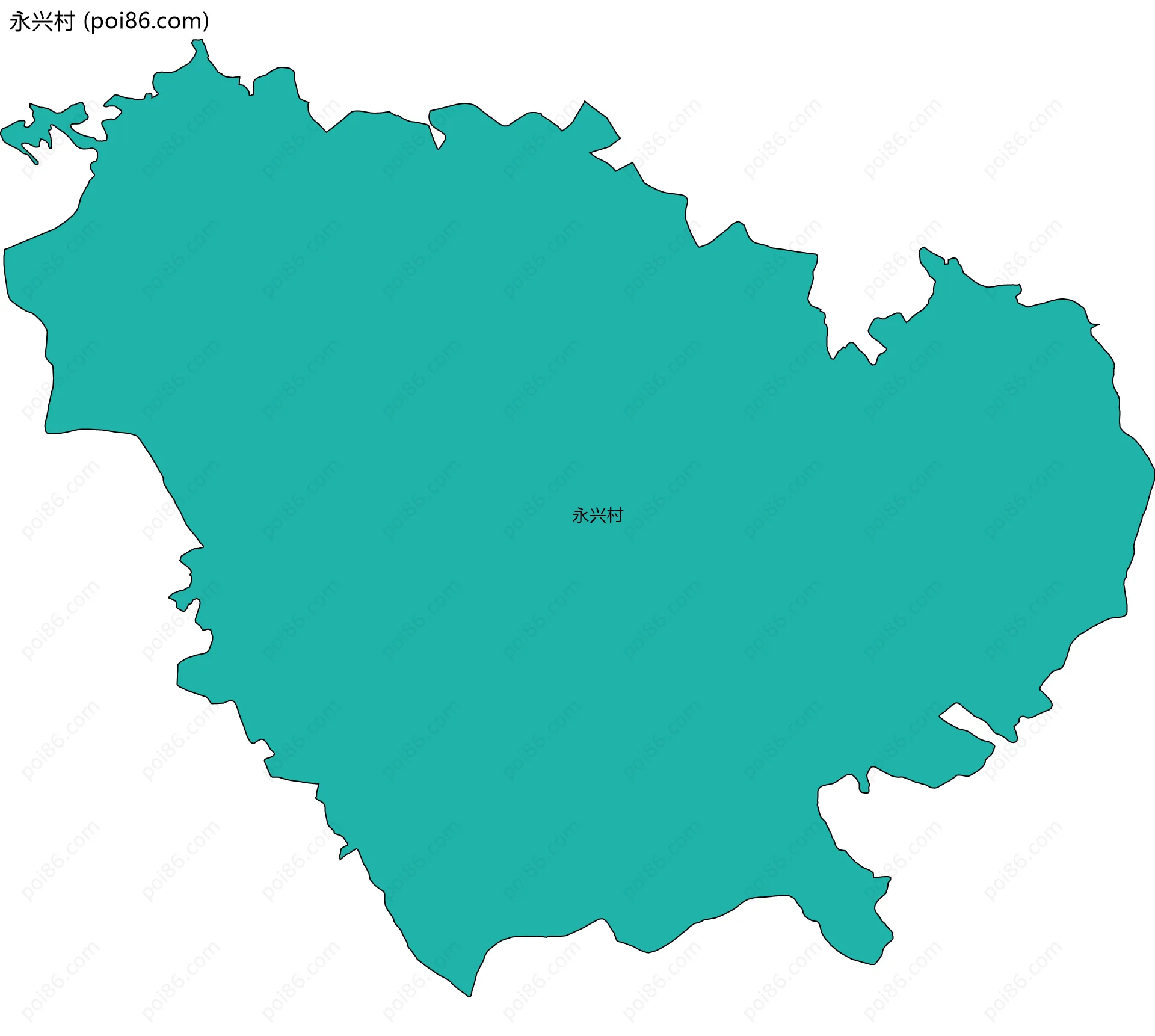 永兴村边界地图