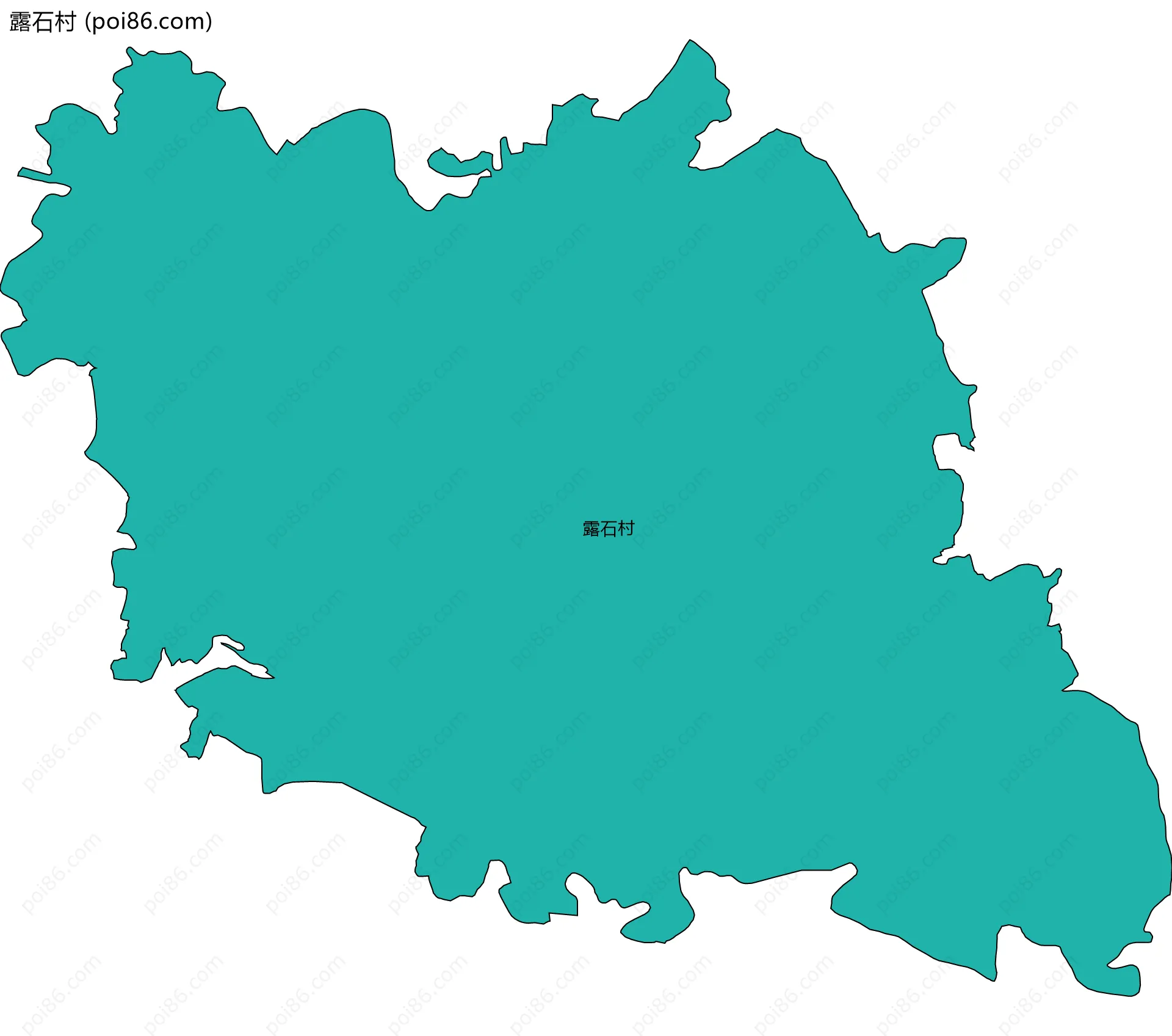 露石村边界地图
