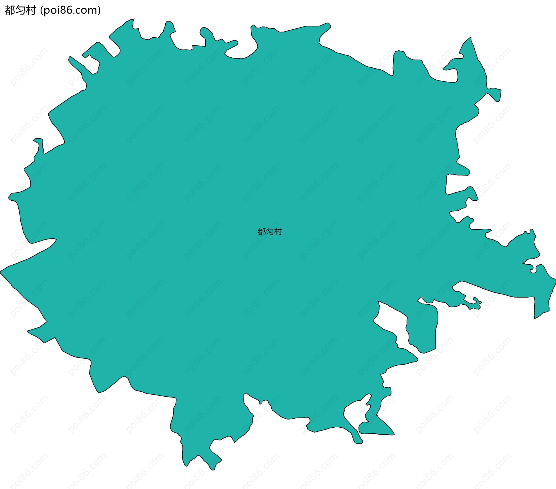 都匀村边界地图