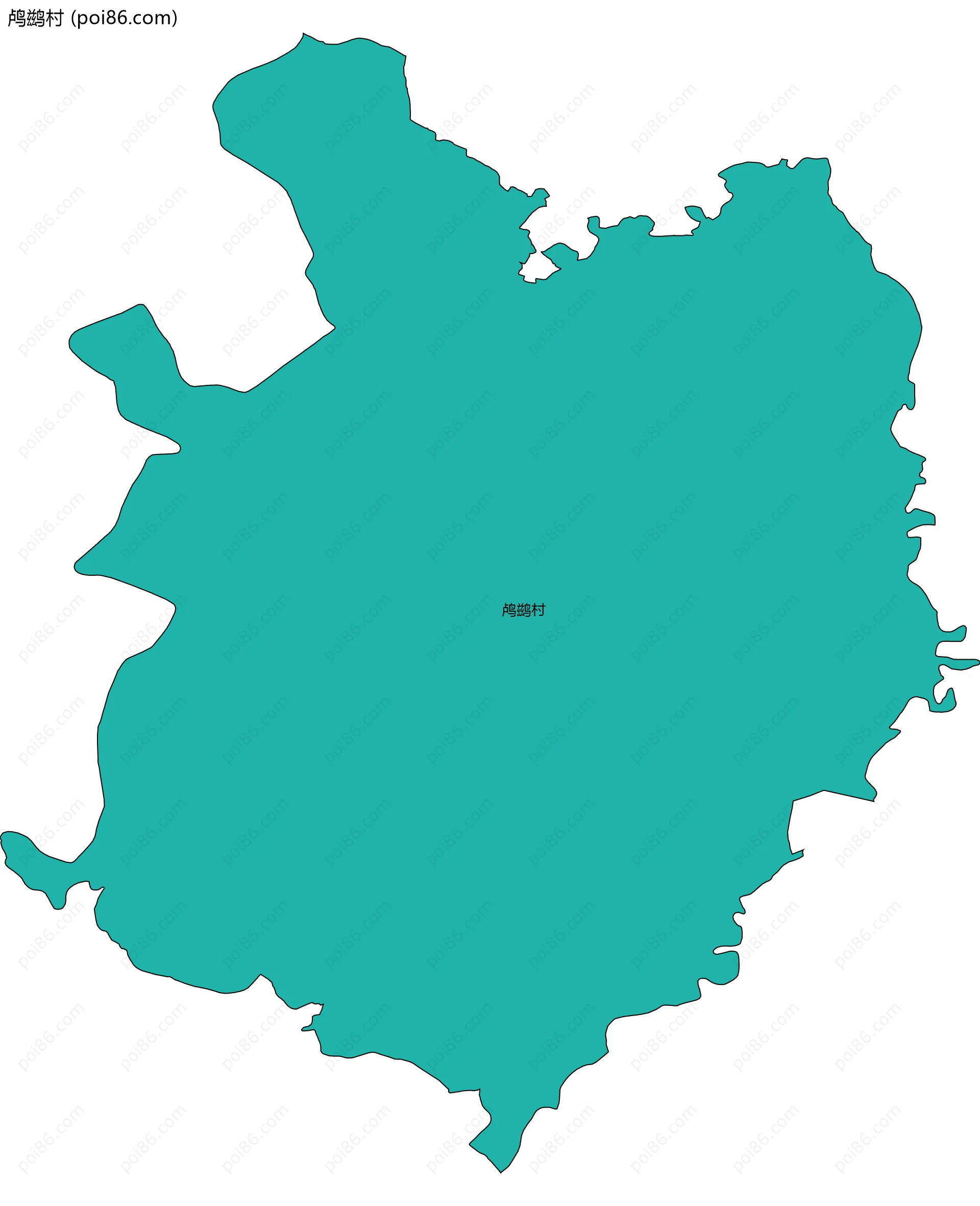 鸬鹚村边界地图