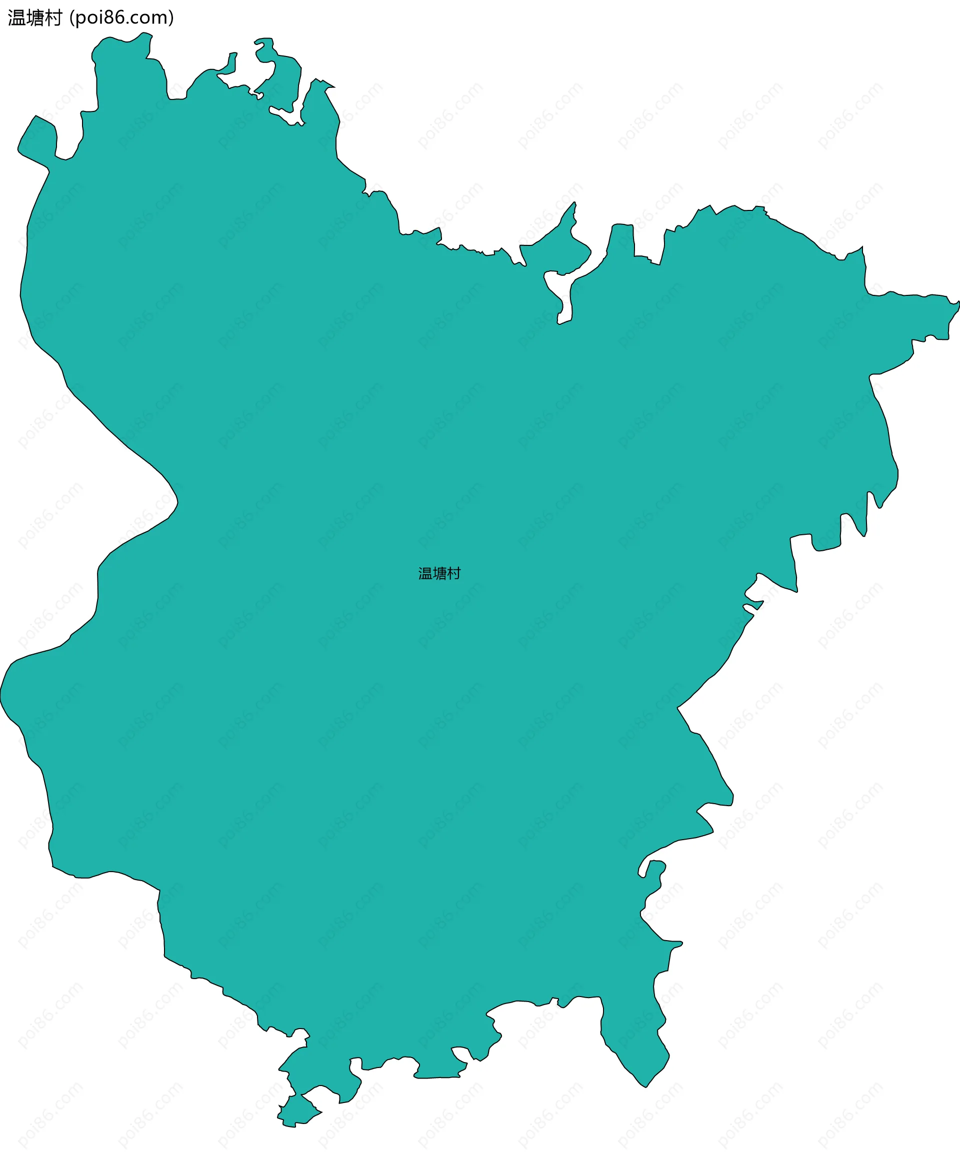 温塘村边界地图