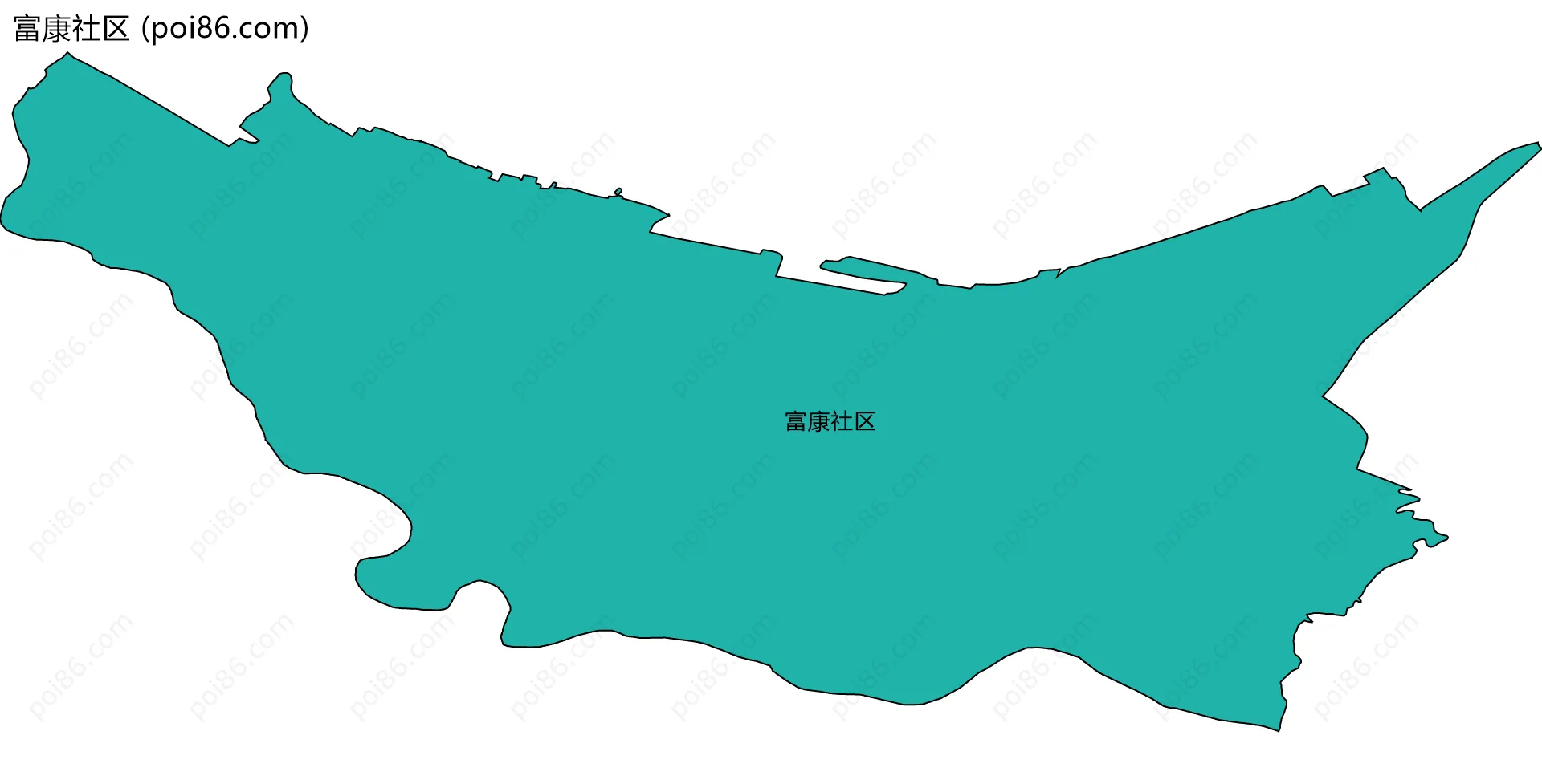 富康社区边界地图