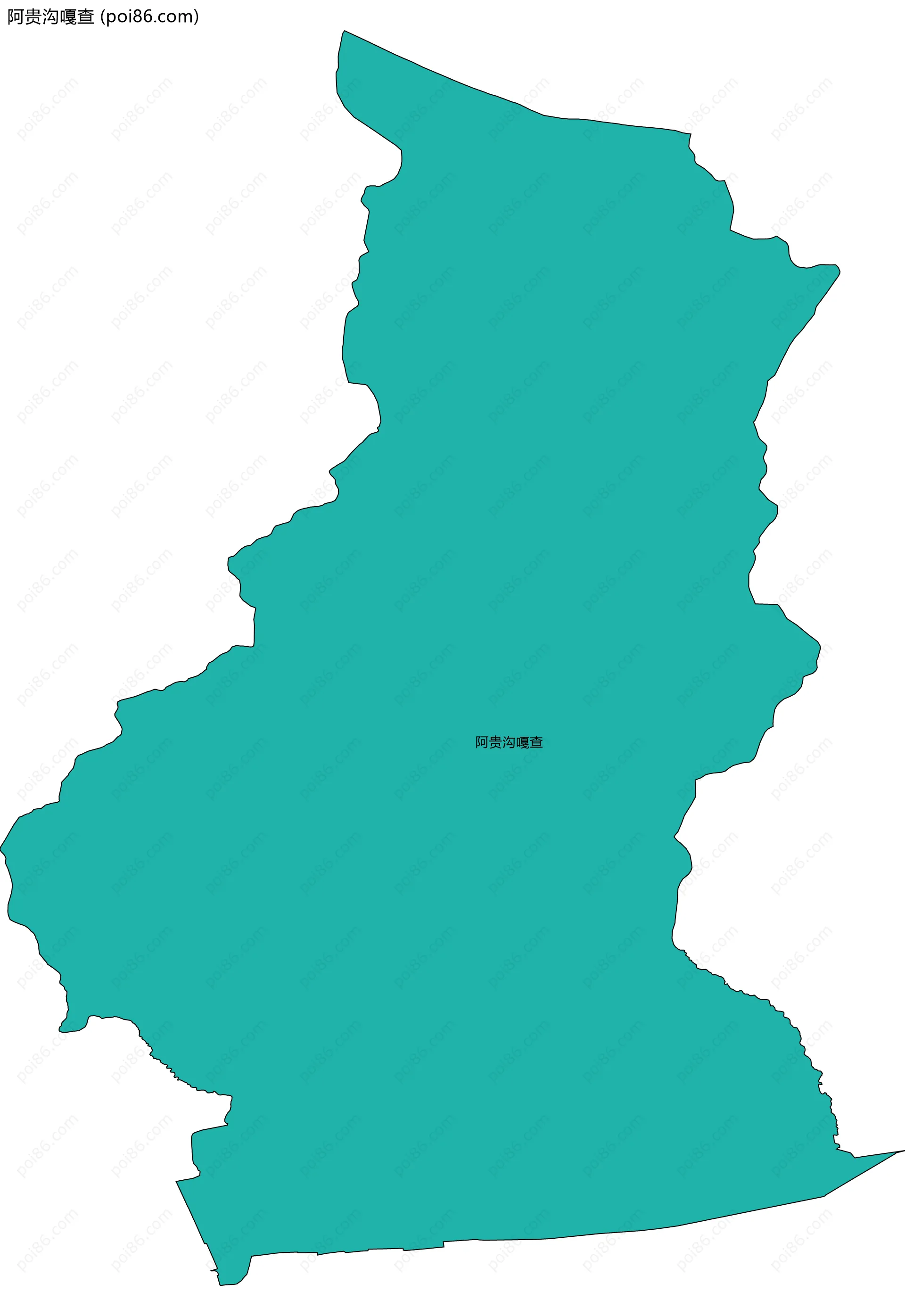 阿贵沟嘎查边界地图