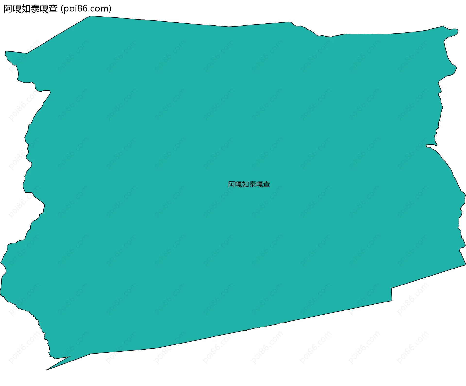 阿嘎如泰嘎查边界地图