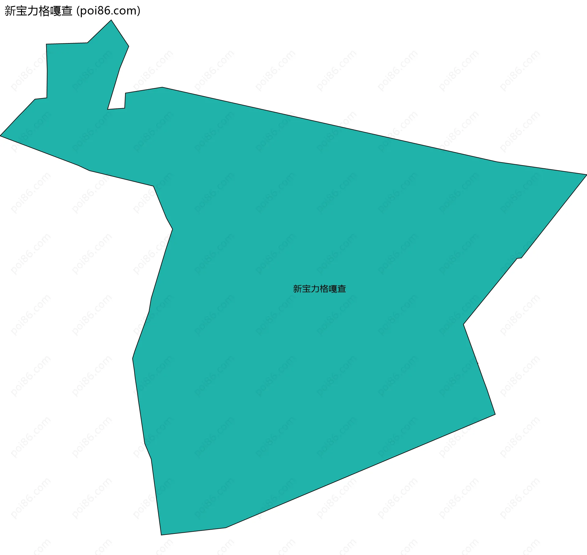 新宝力格嘎查边界地图