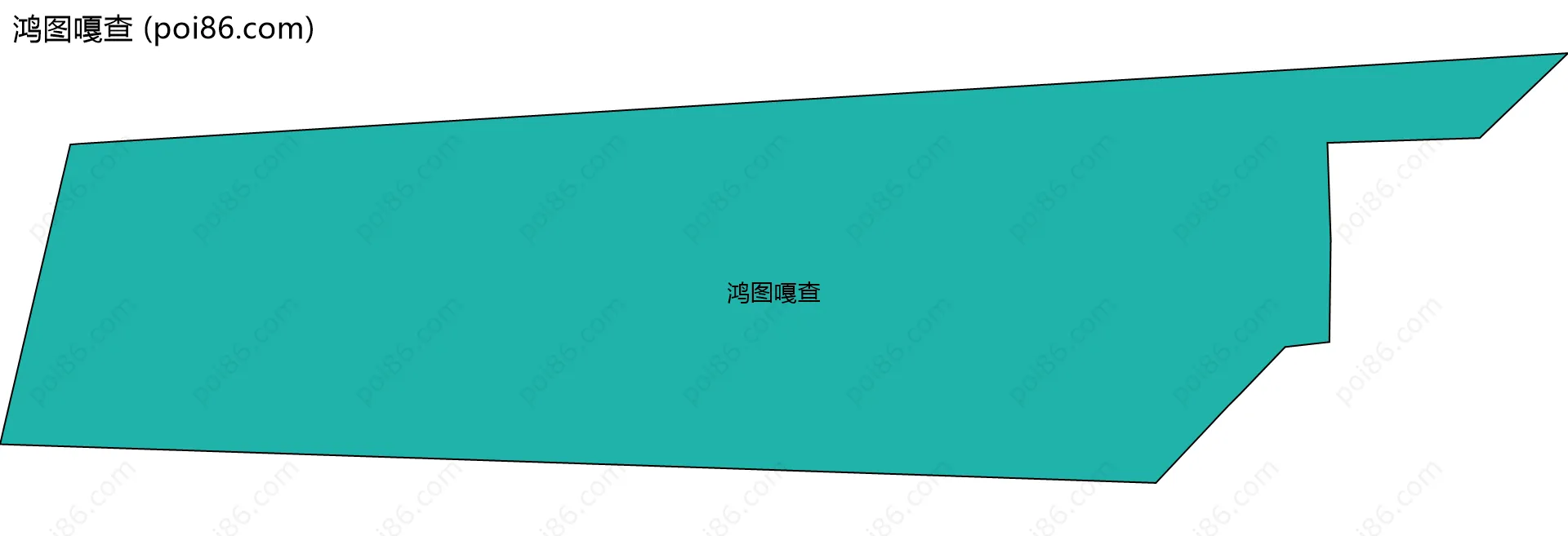 鸿图嘎查边界地图