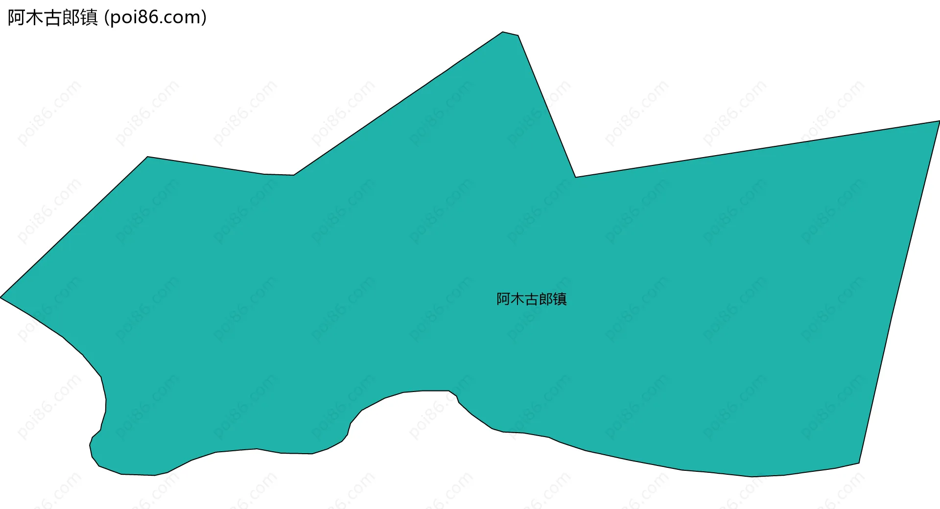阿木古郎镇边界地图