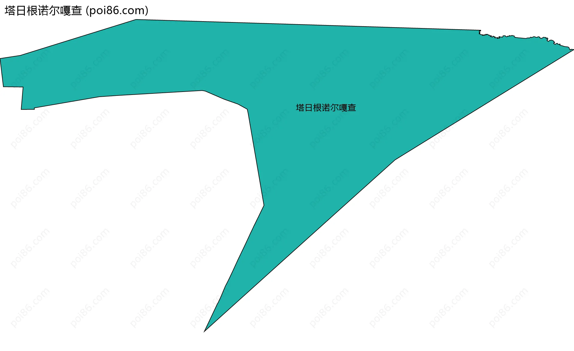 塔日根诺尔嘎查边界地图