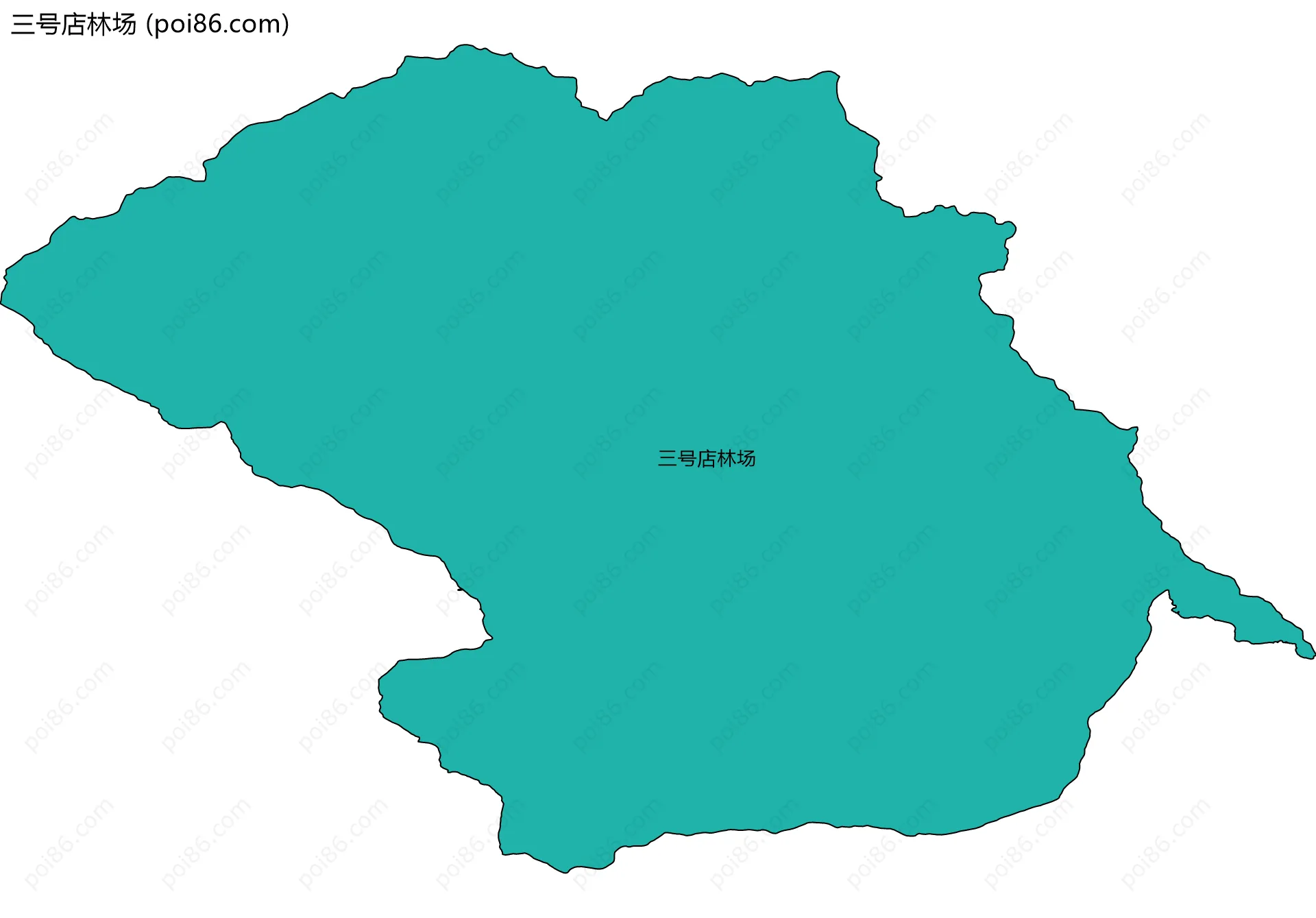 三号店林场边界地图