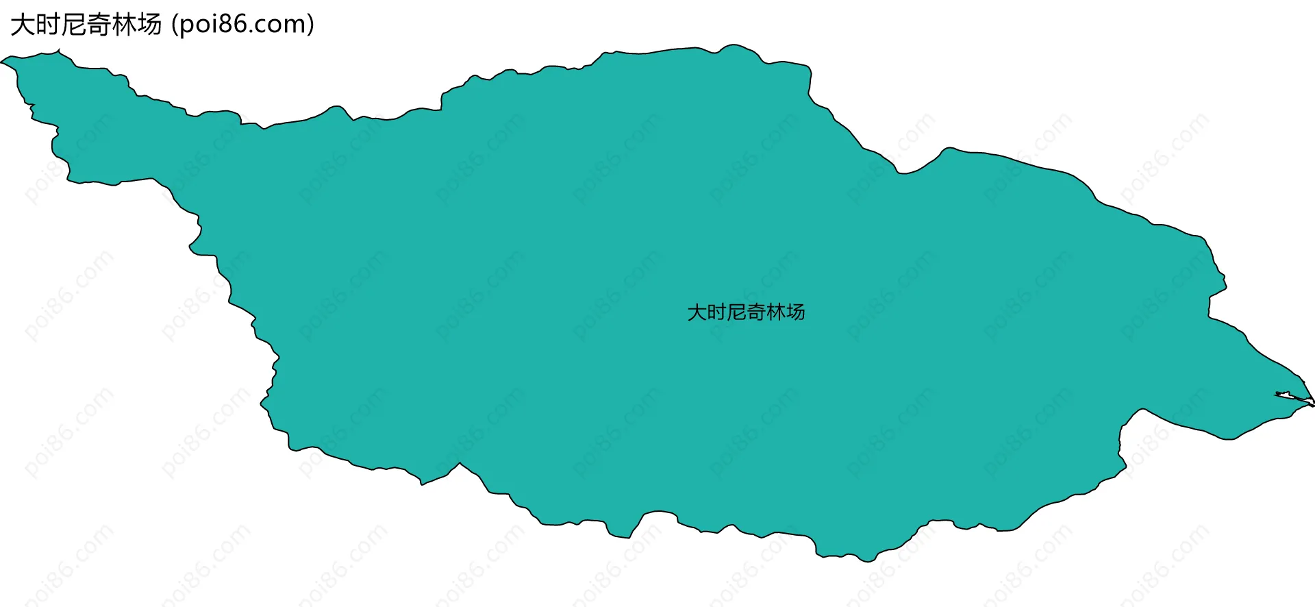 大时尼奇林场边界地图