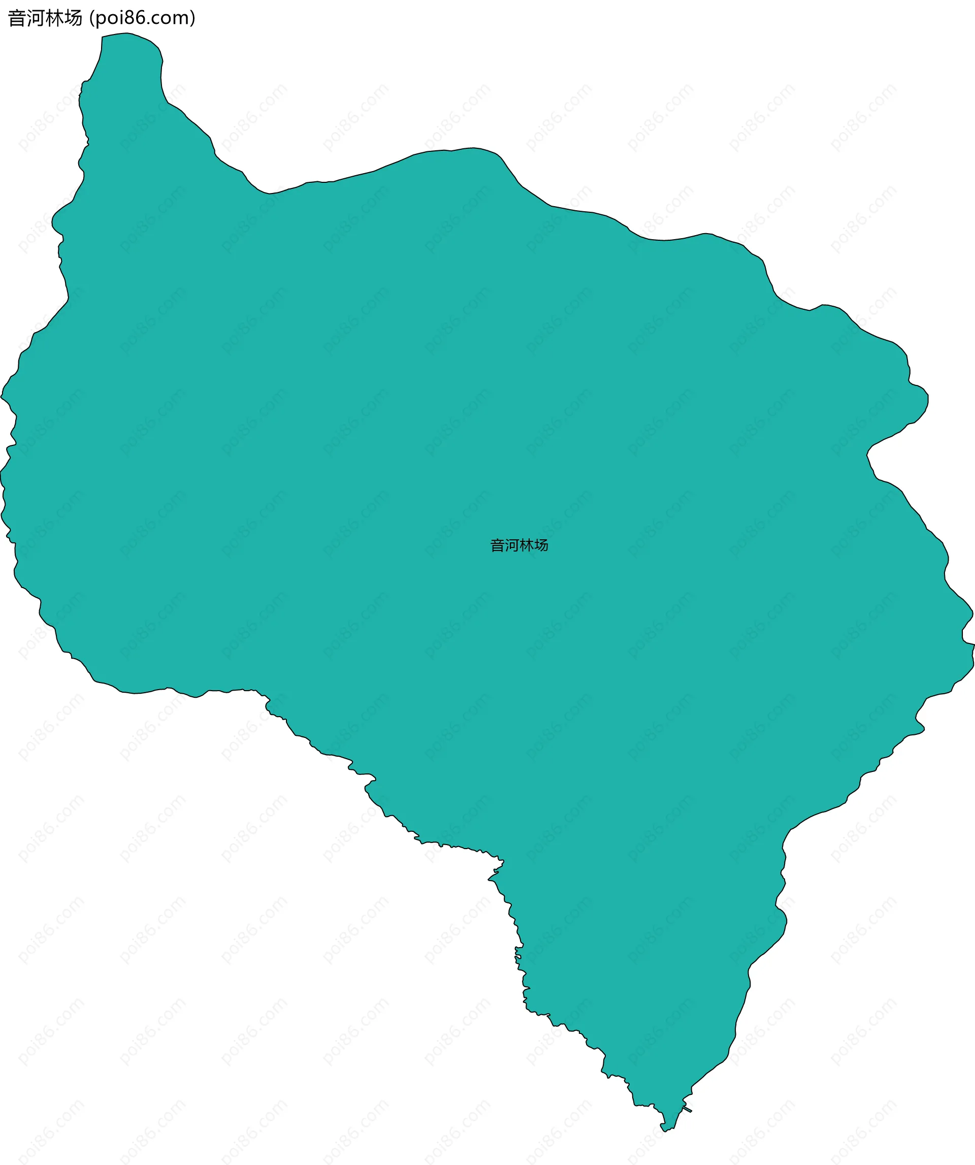 音河林场边界地图