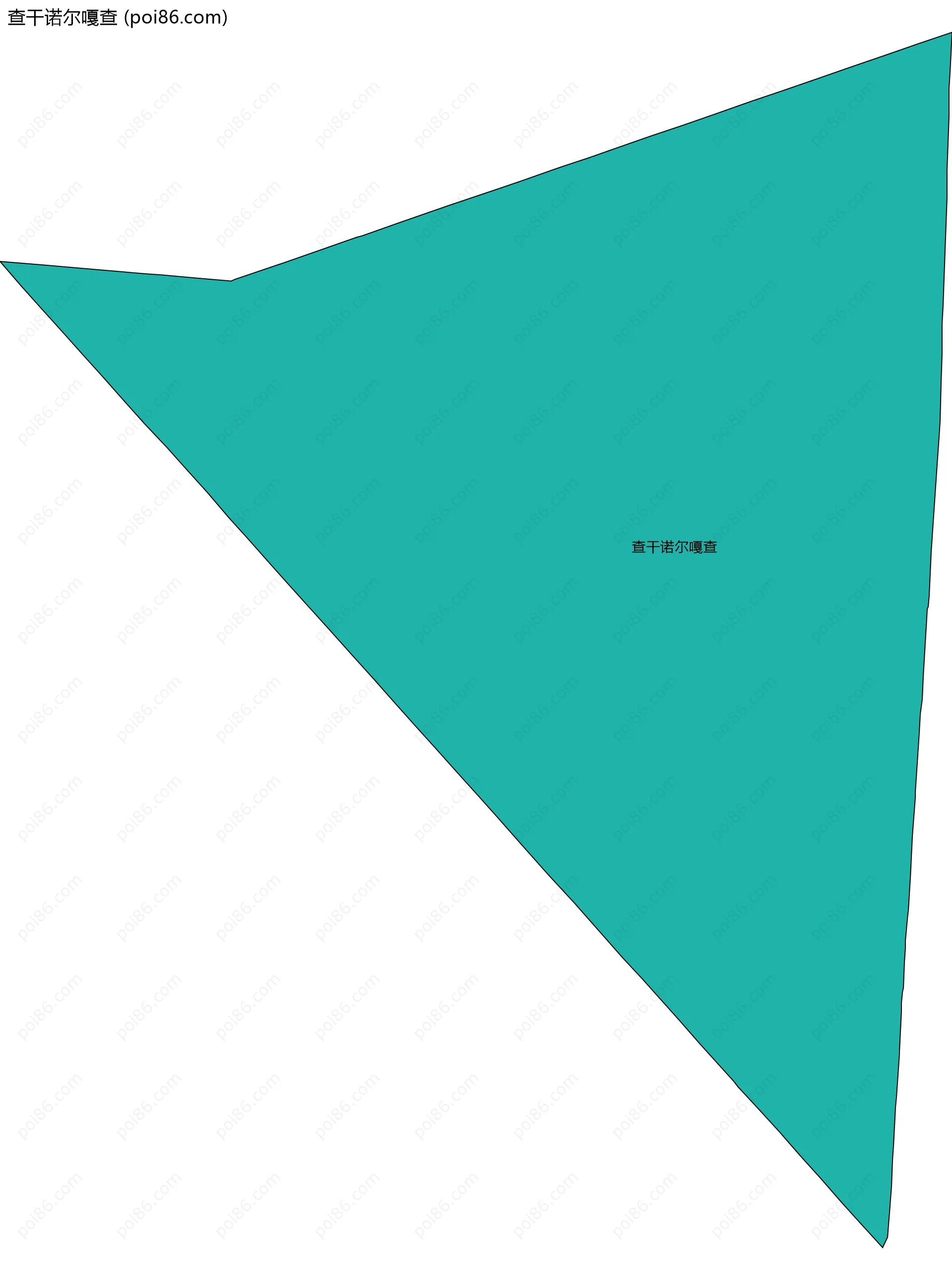 查干诺尔嘎查边界地图