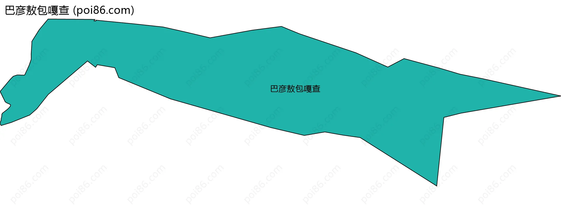 巴彦敖包嘎查边界地图