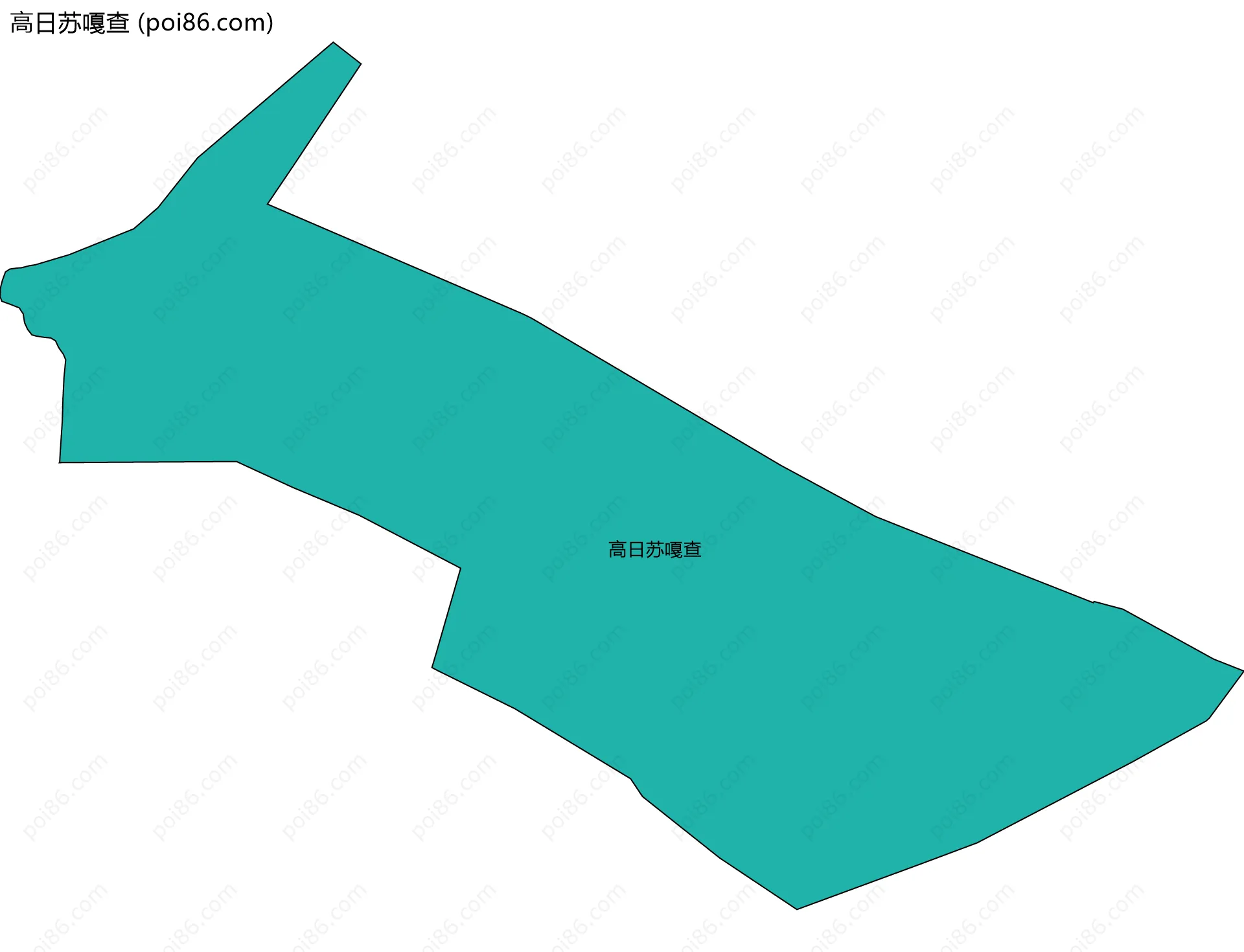 高日苏嘎查边界地图
