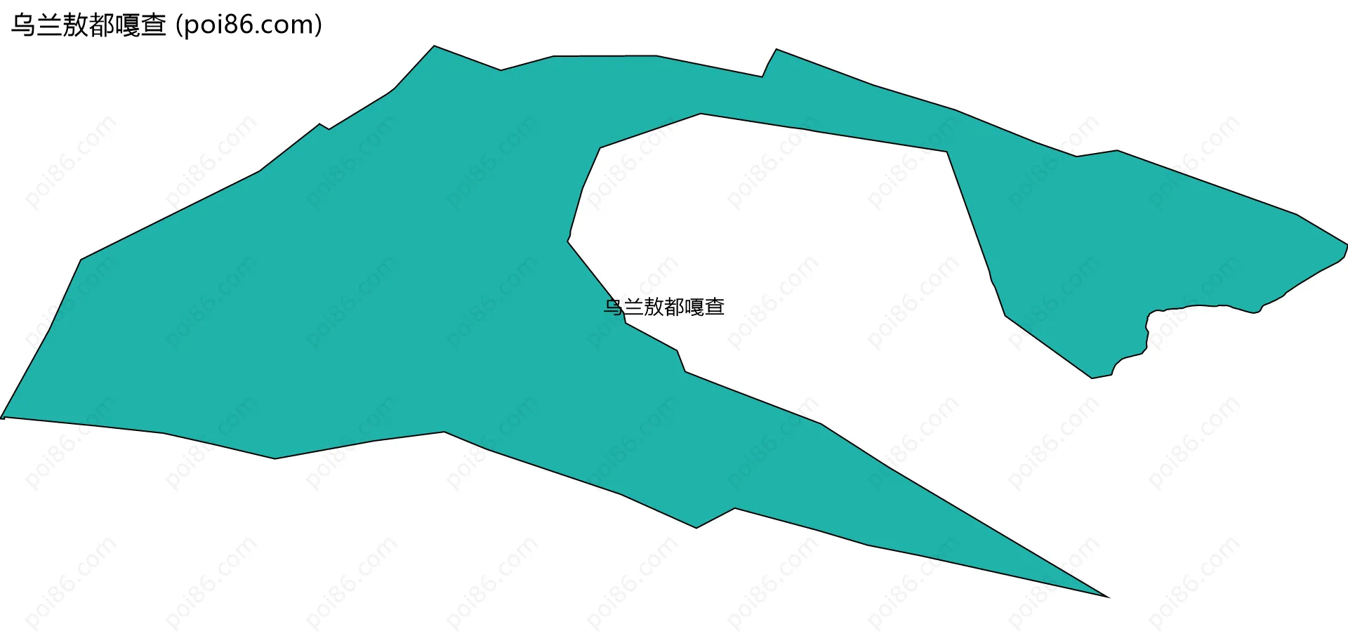 乌兰敖都嘎查边界地图