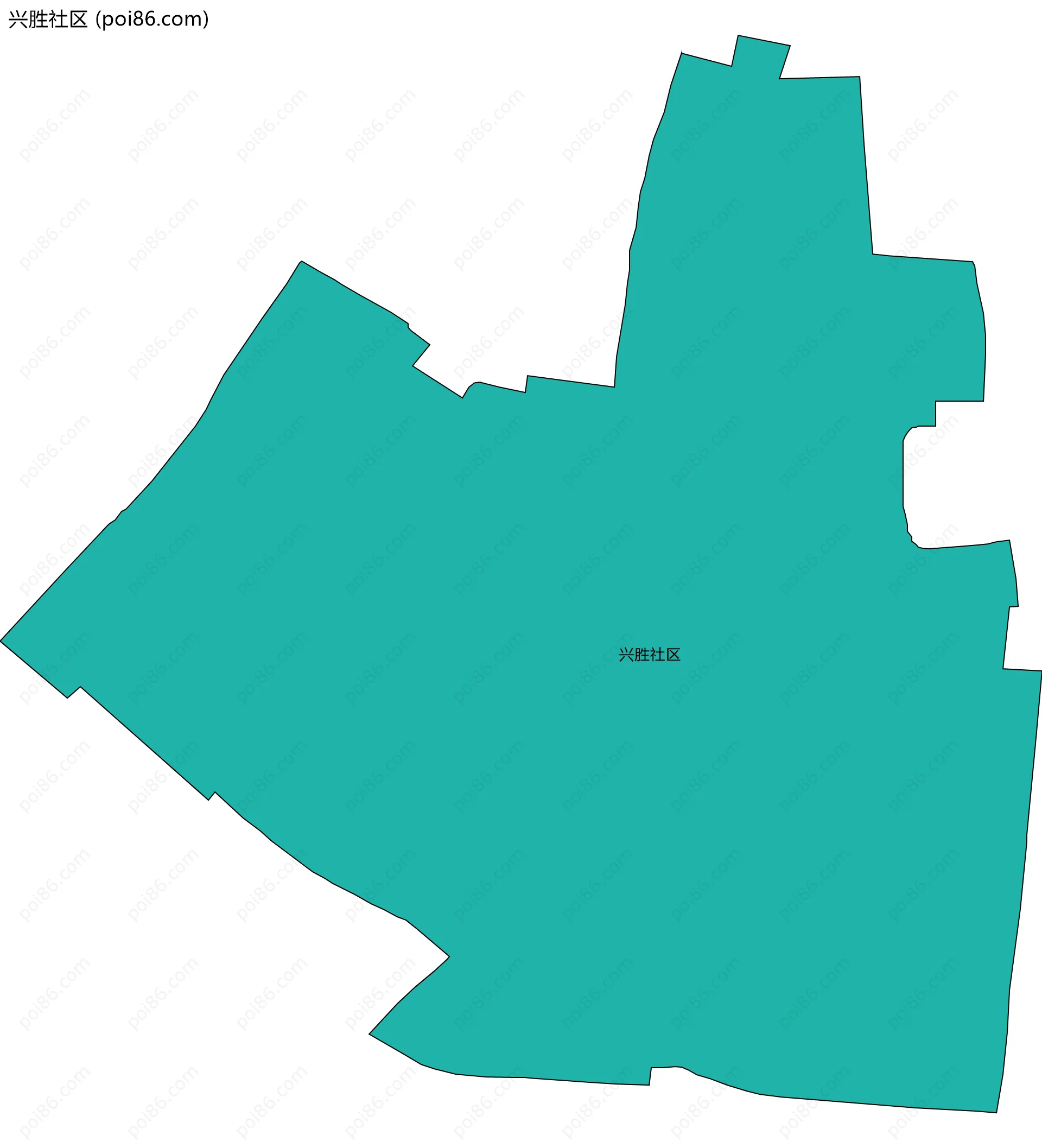 兴胜社区边界地图