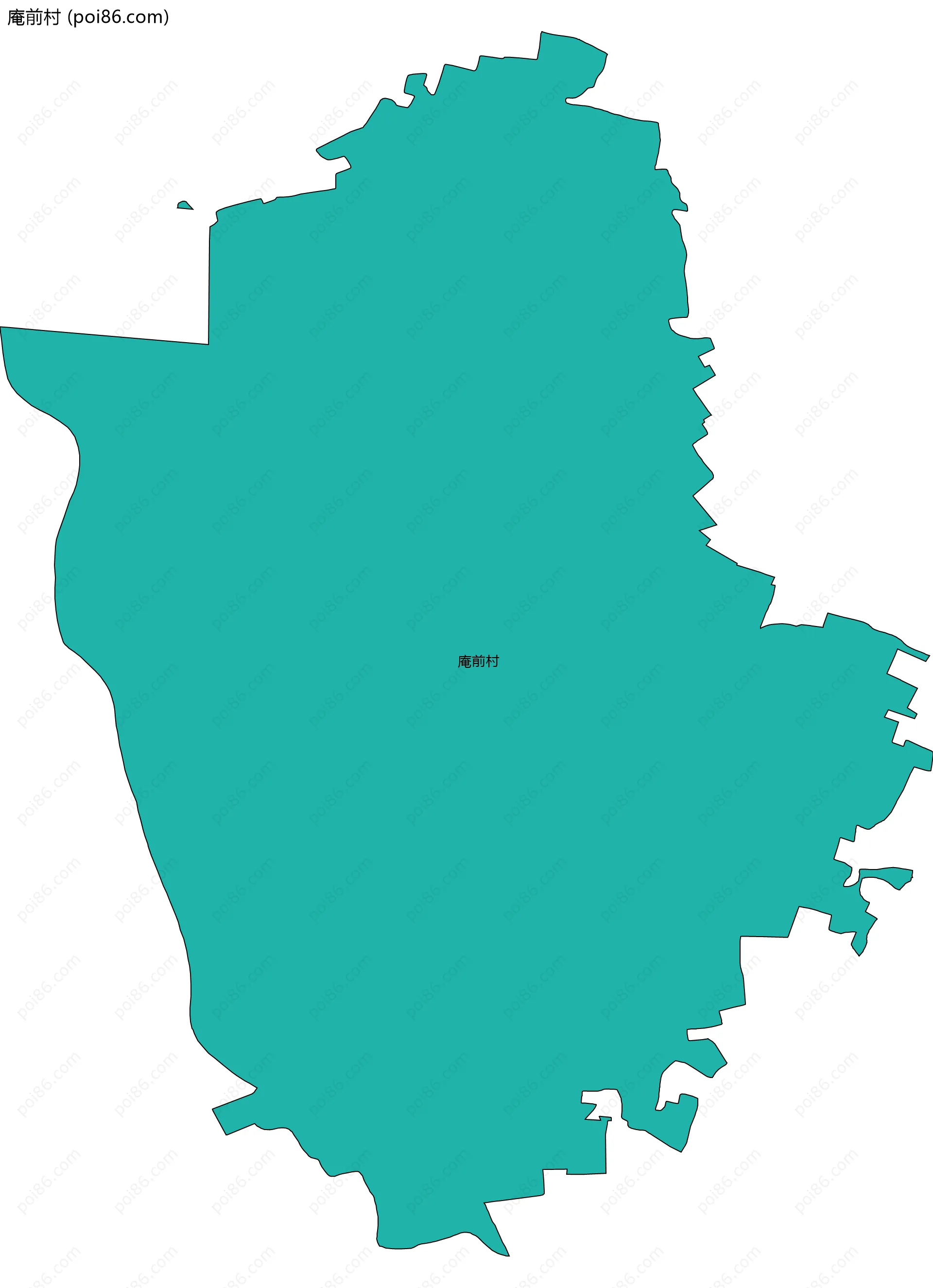 庵前村边界地图