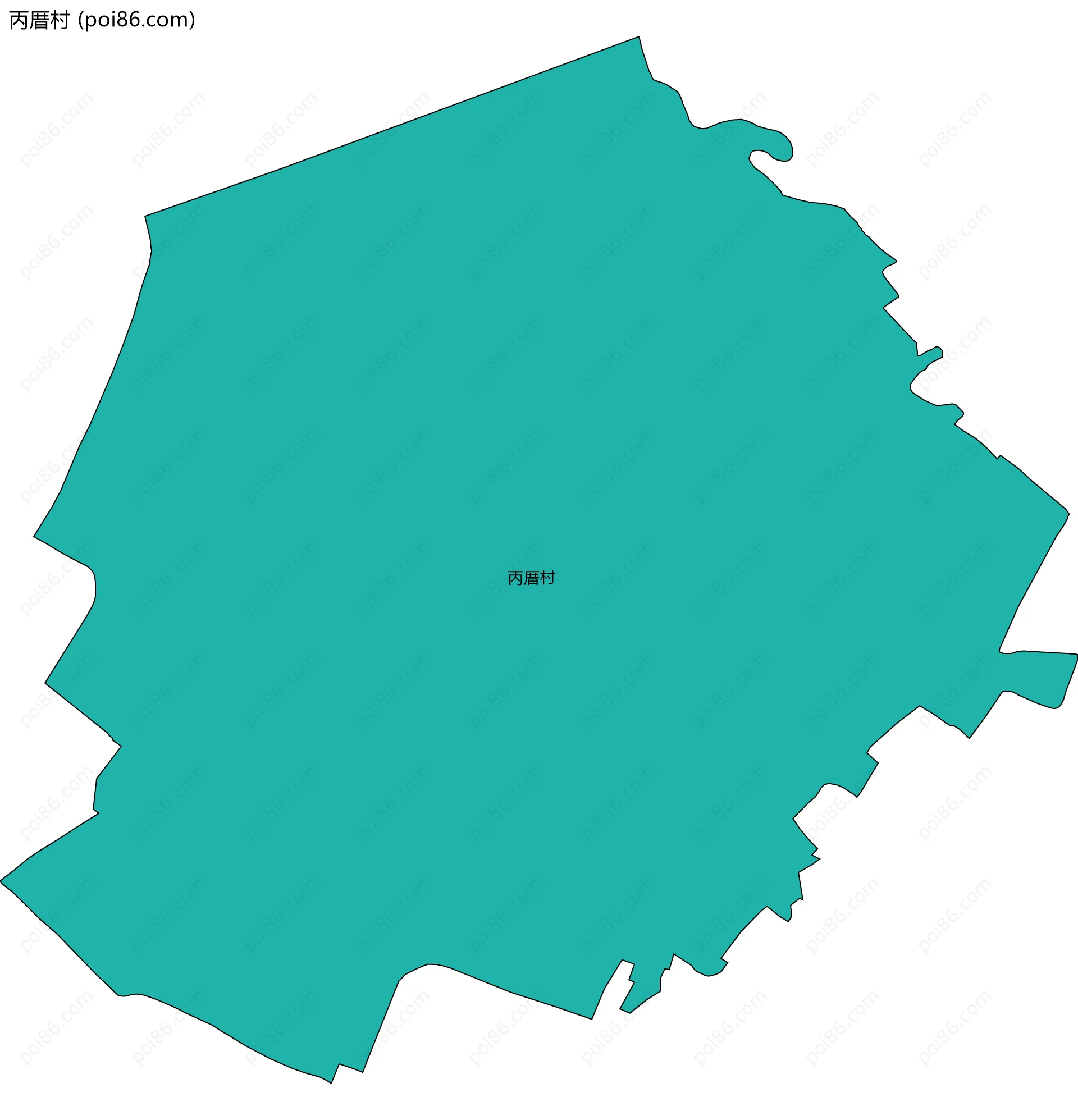 丙厝村边界地图