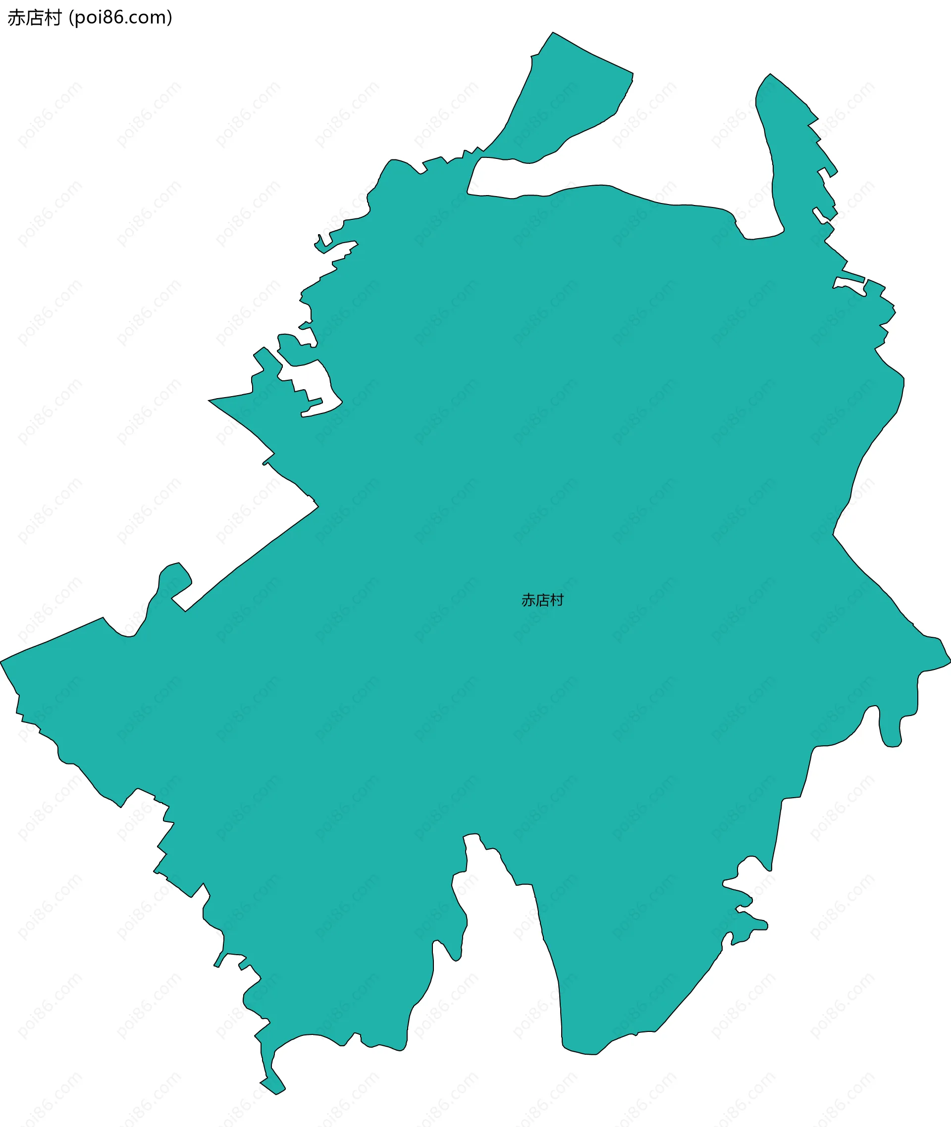 赤店村边界地图