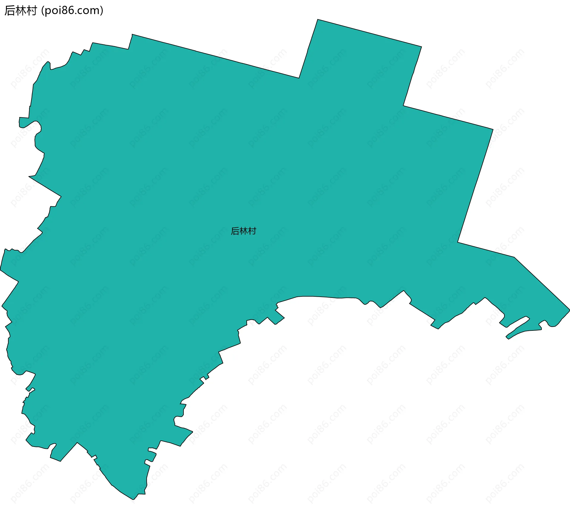 后林村边界地图