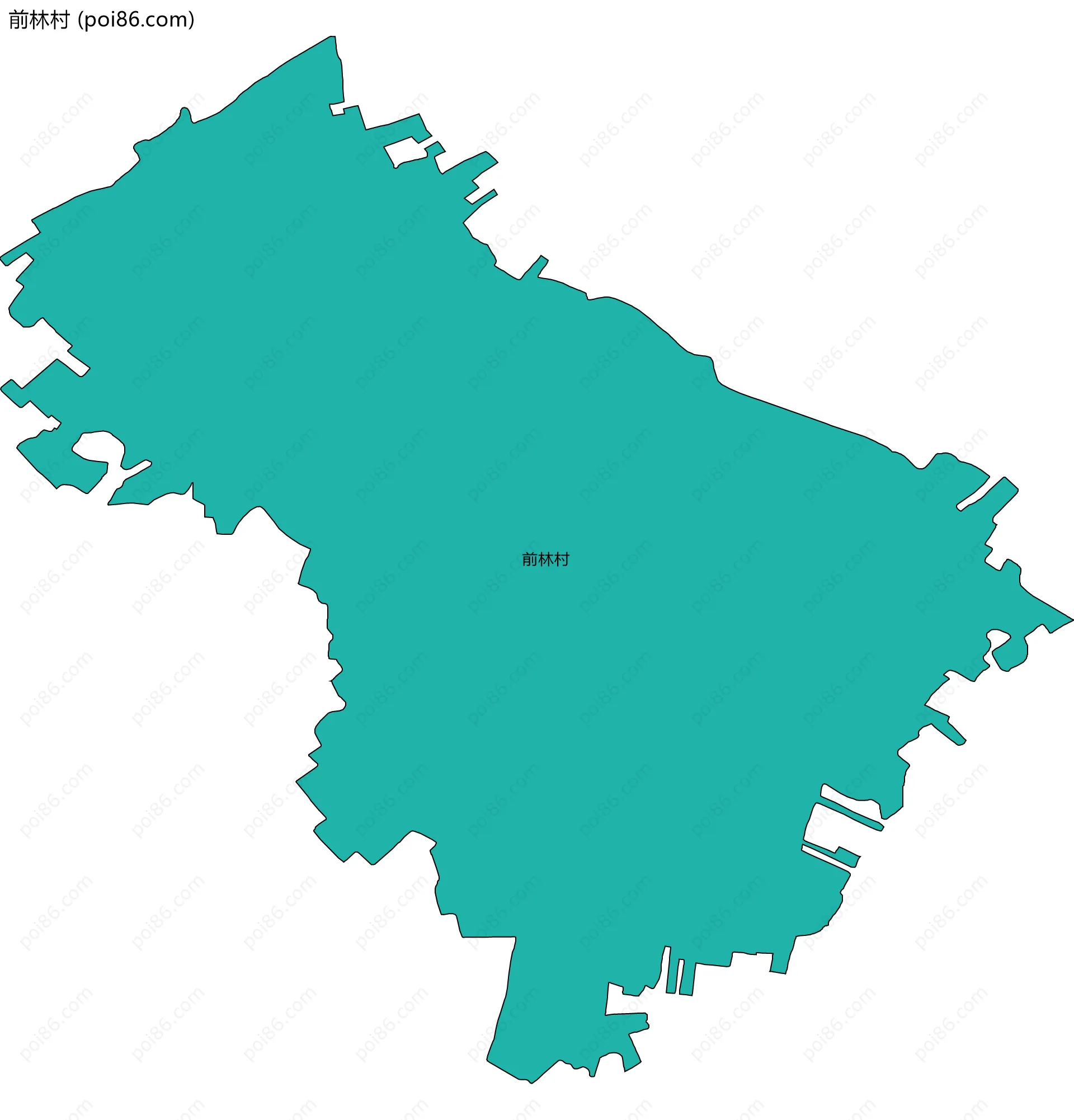 前林村边界地图