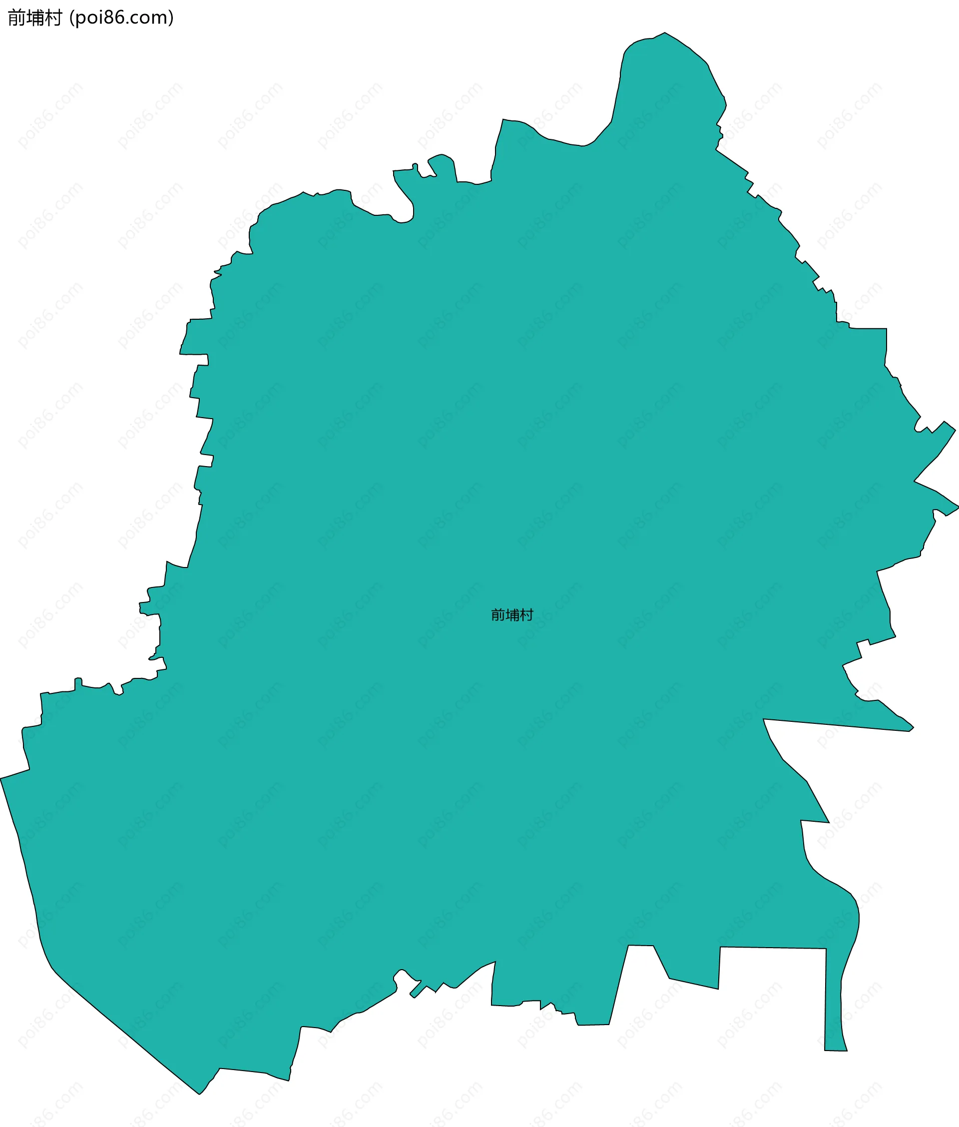 前埔村边界地图
