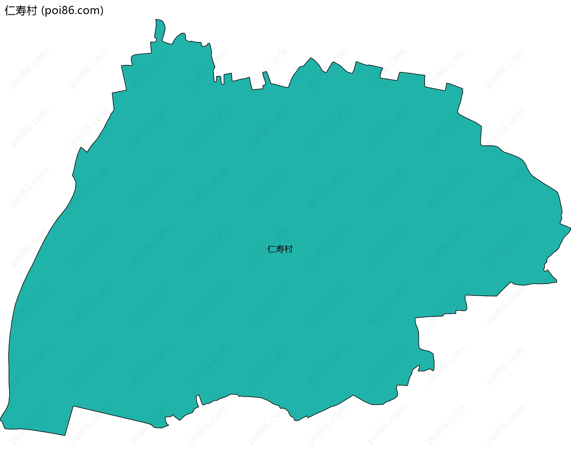仁寿村边界地图