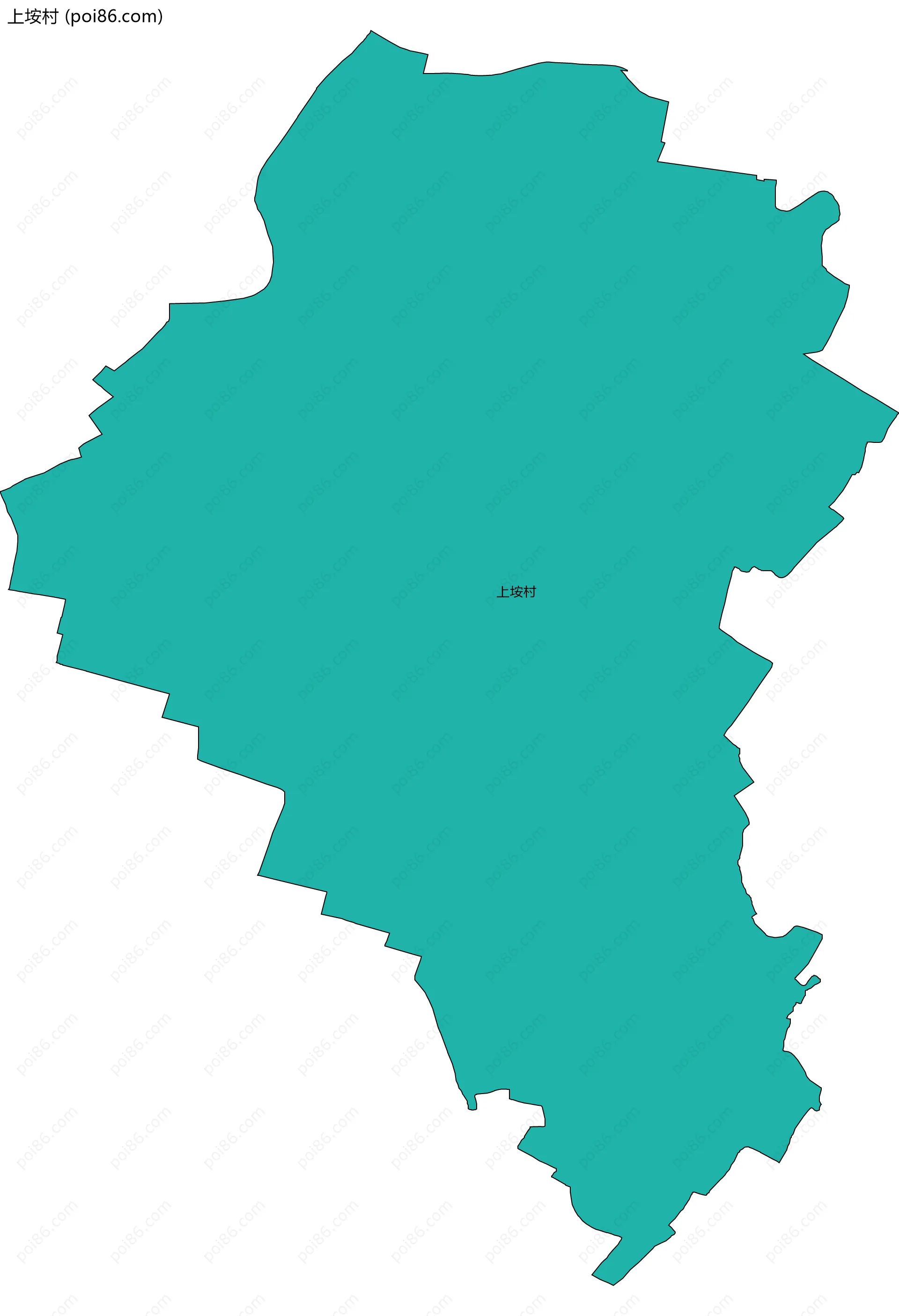 上垵村边界地图