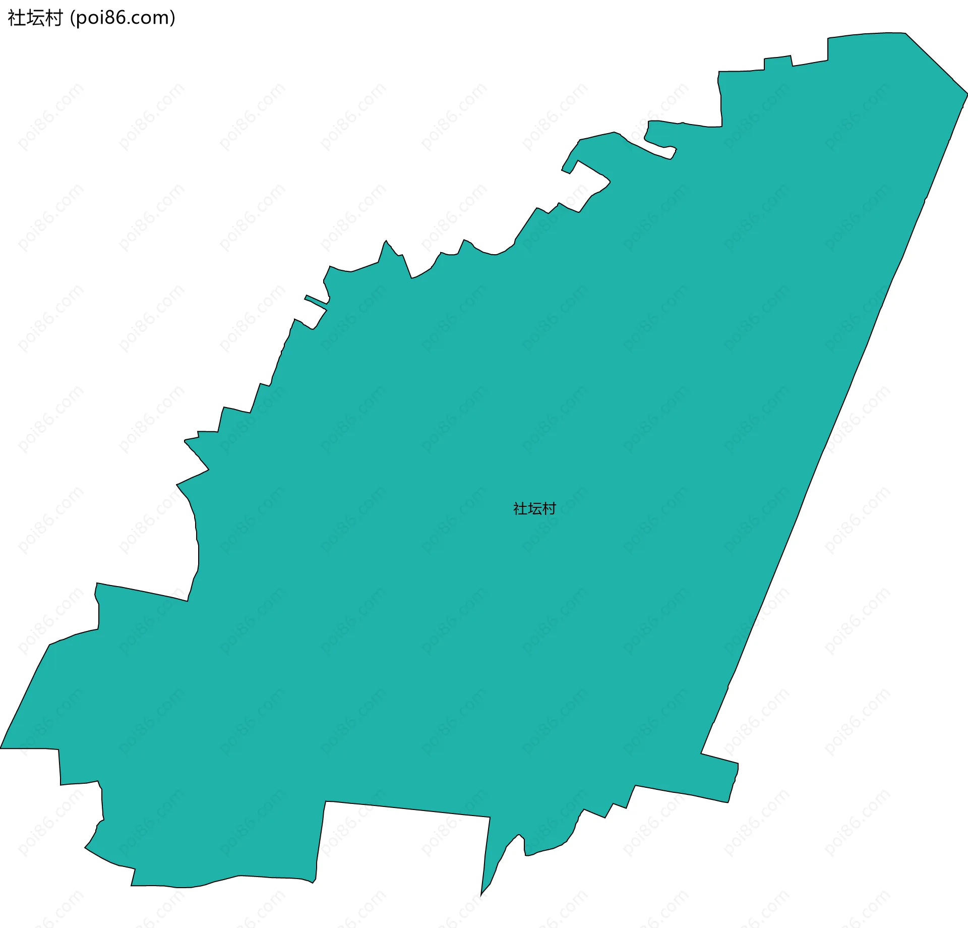 社坛村边界地图