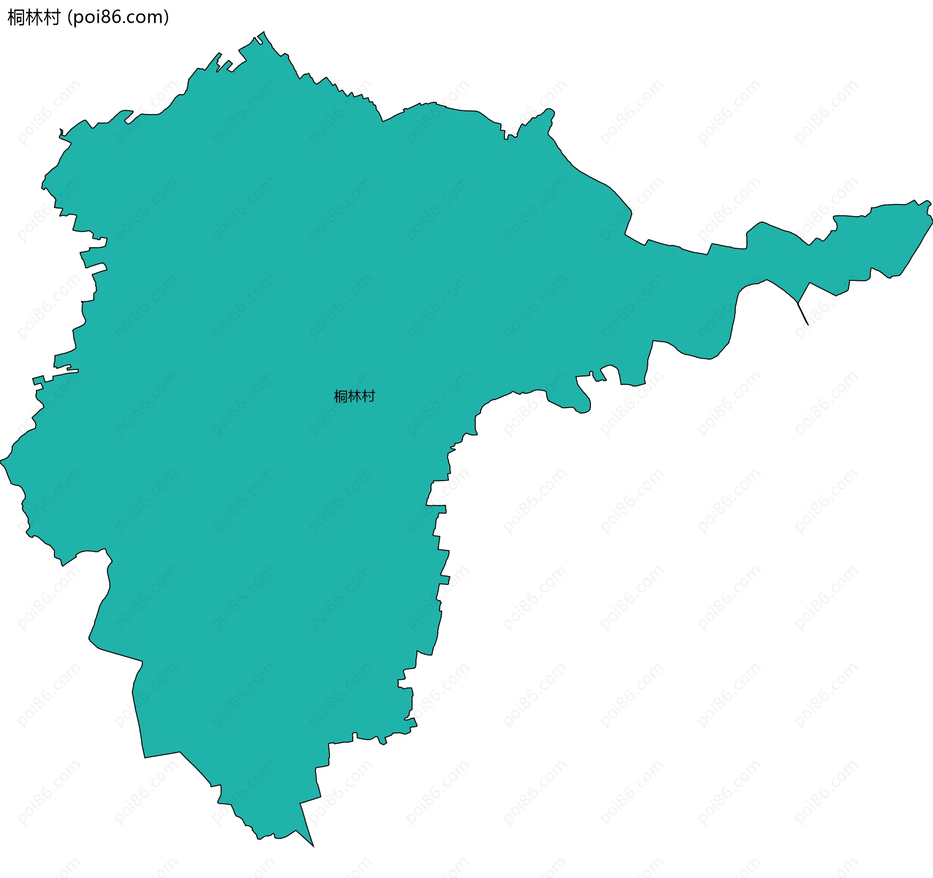 桐林村边界地图