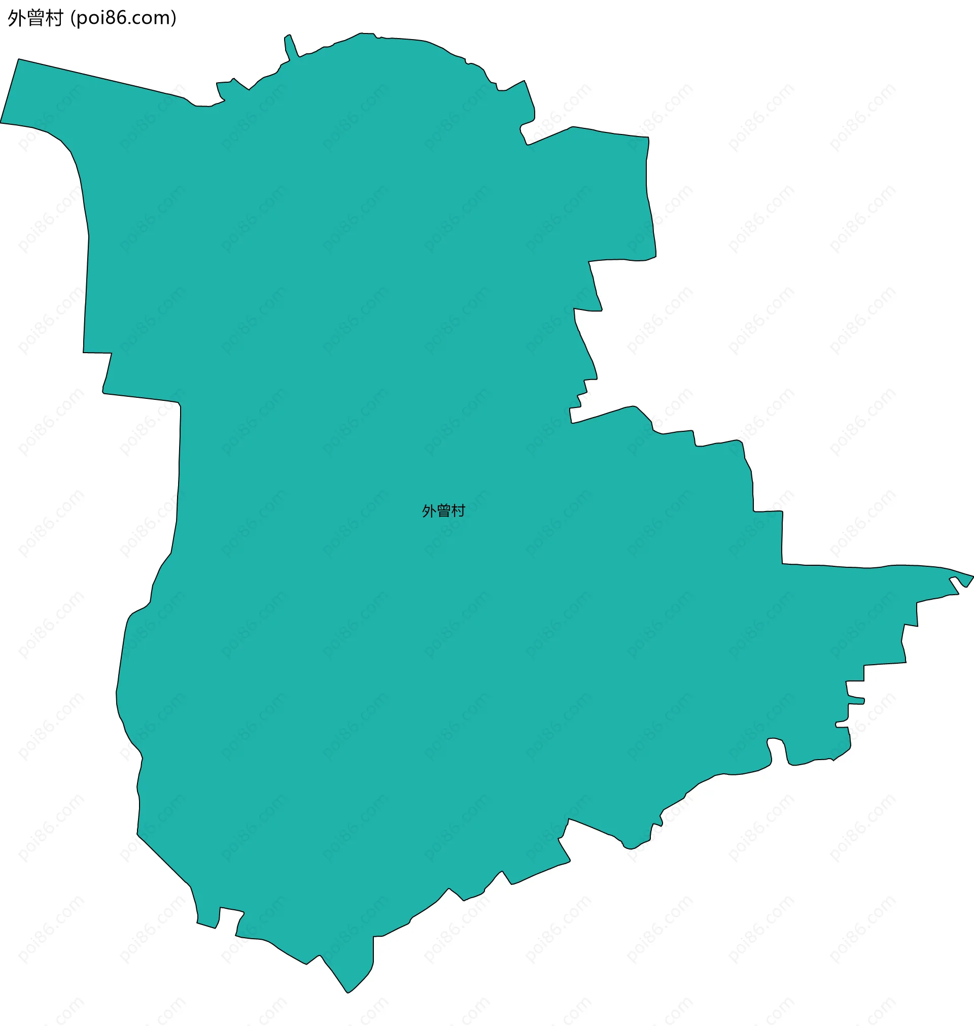 外曾村边界地图