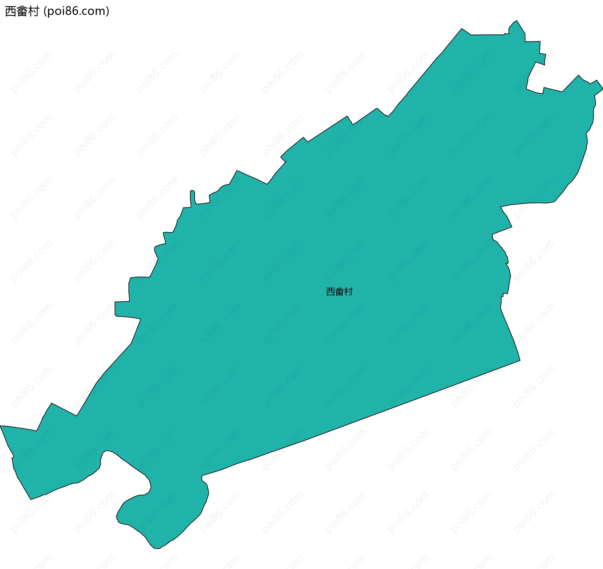 西畲村边界地图