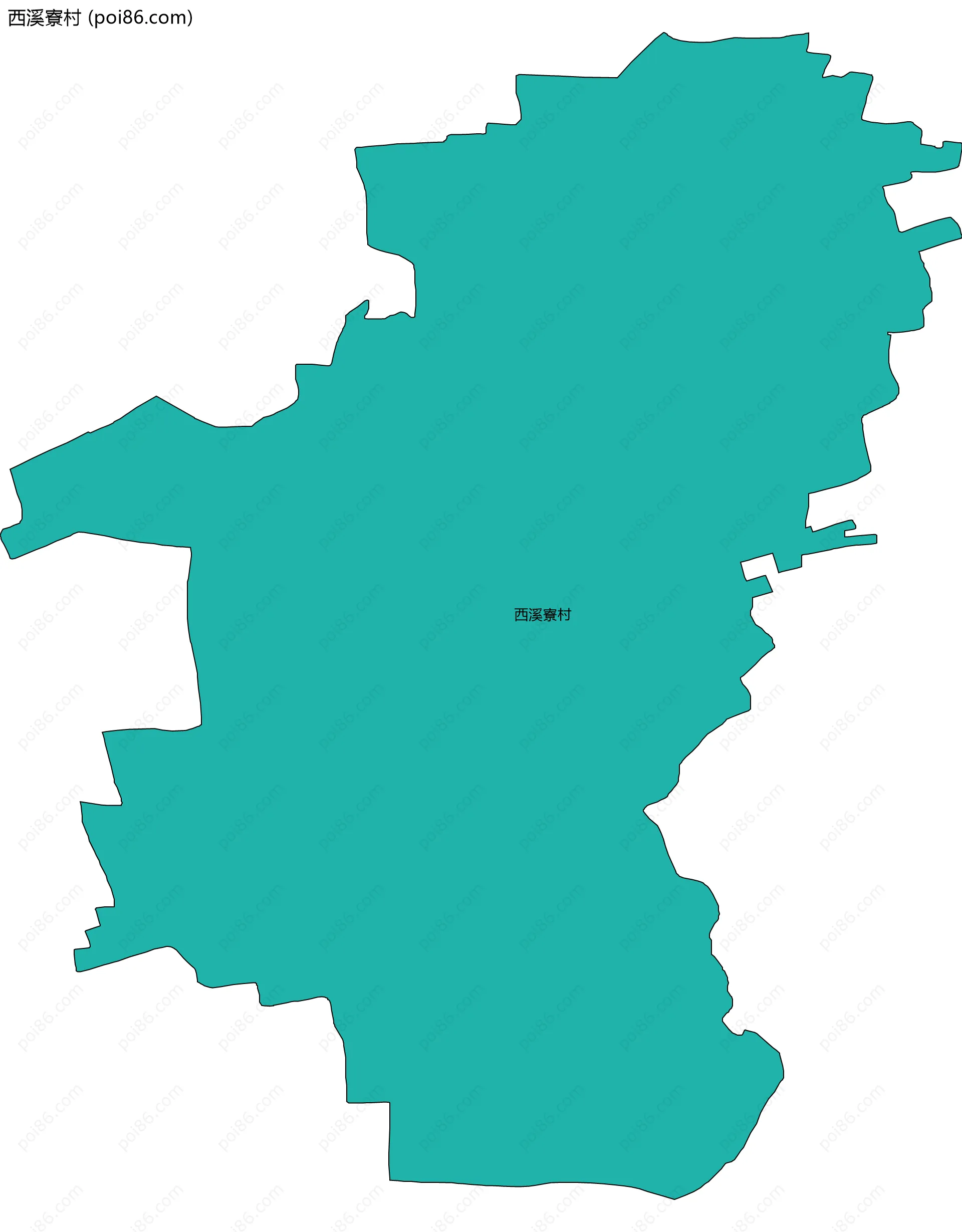 西溪寮村边界地图
