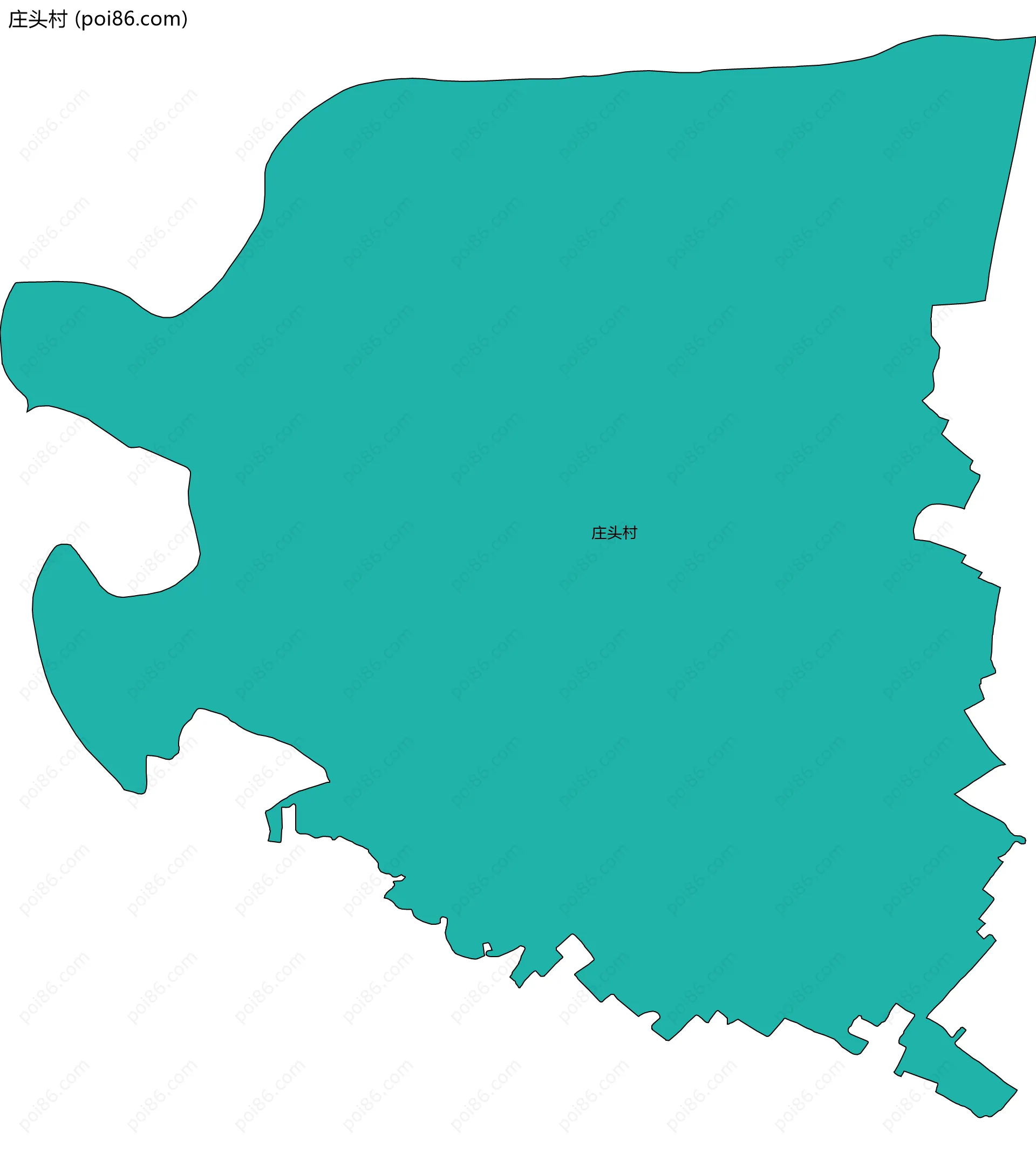 庄头村边界地图