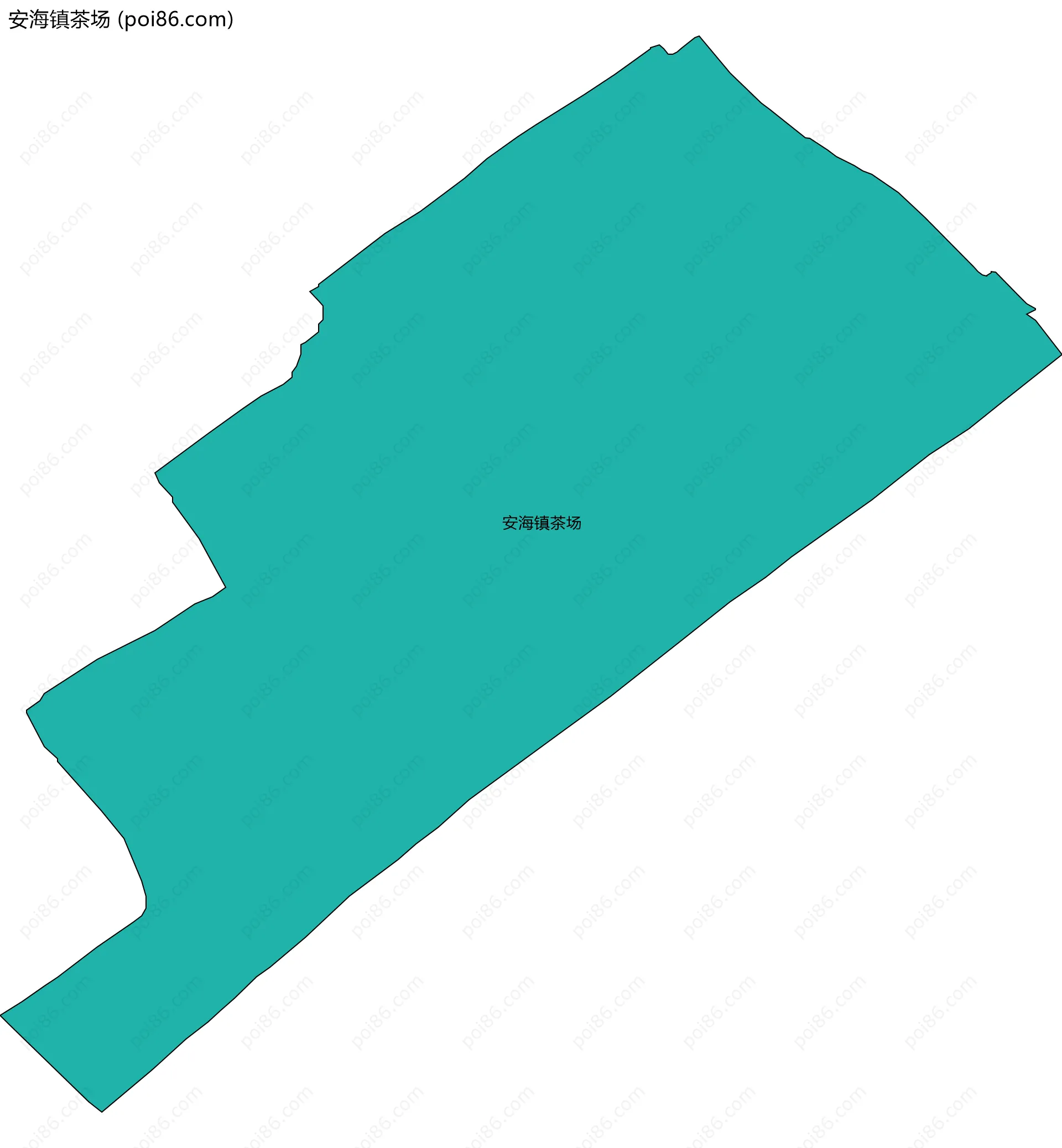安海镇茶场边界地图