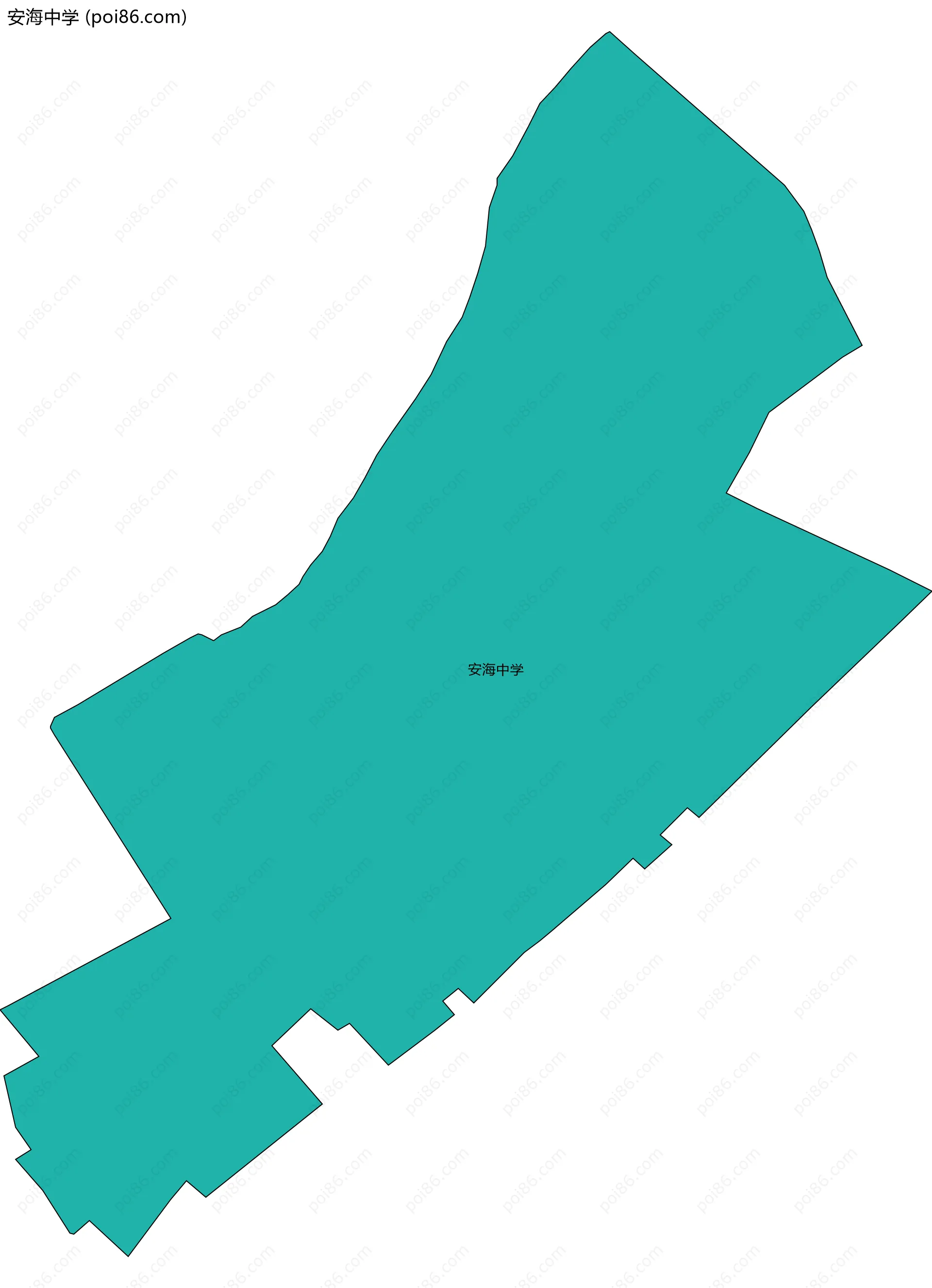 安海中学边界地图