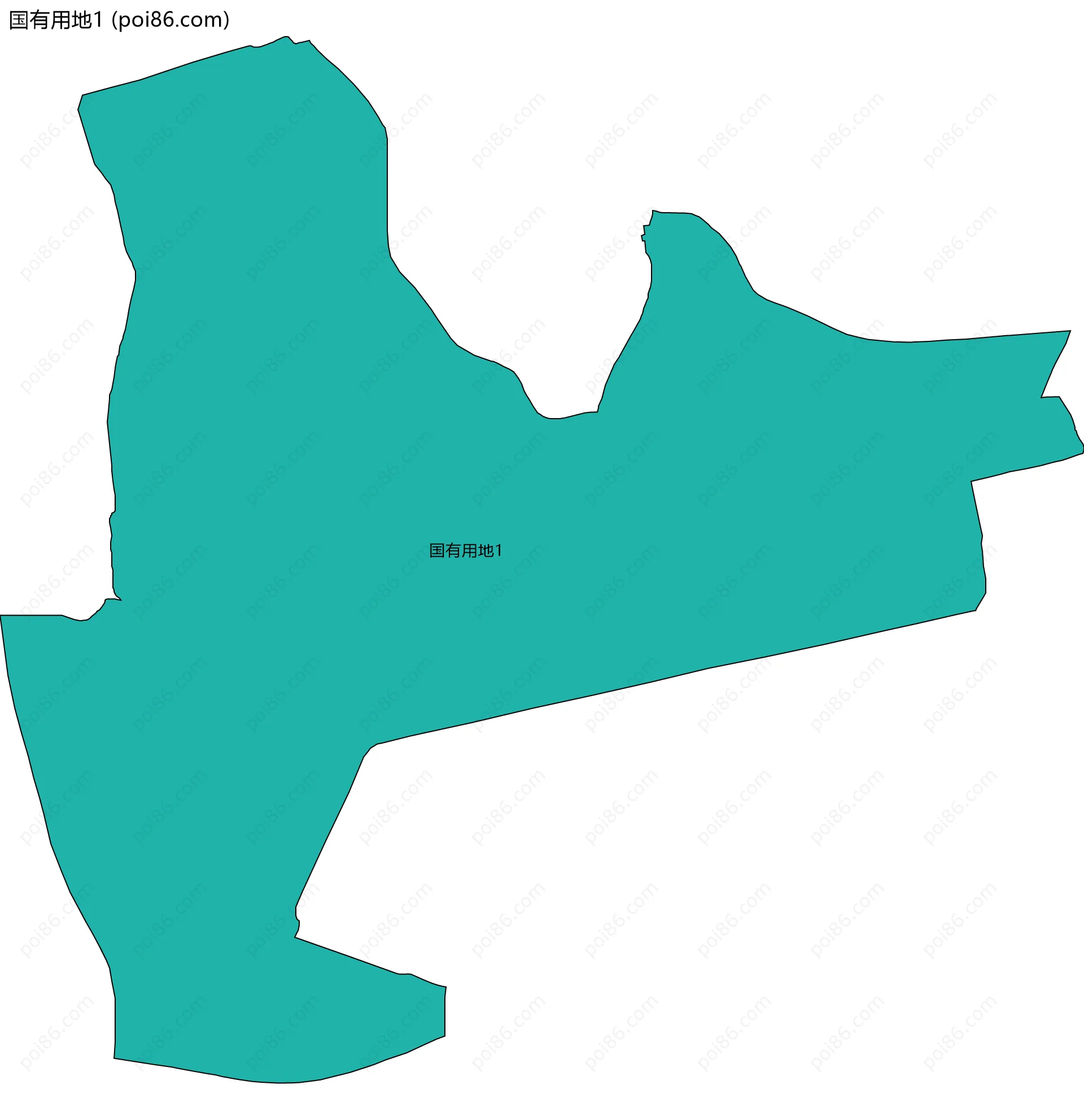 国有用地1边界地图