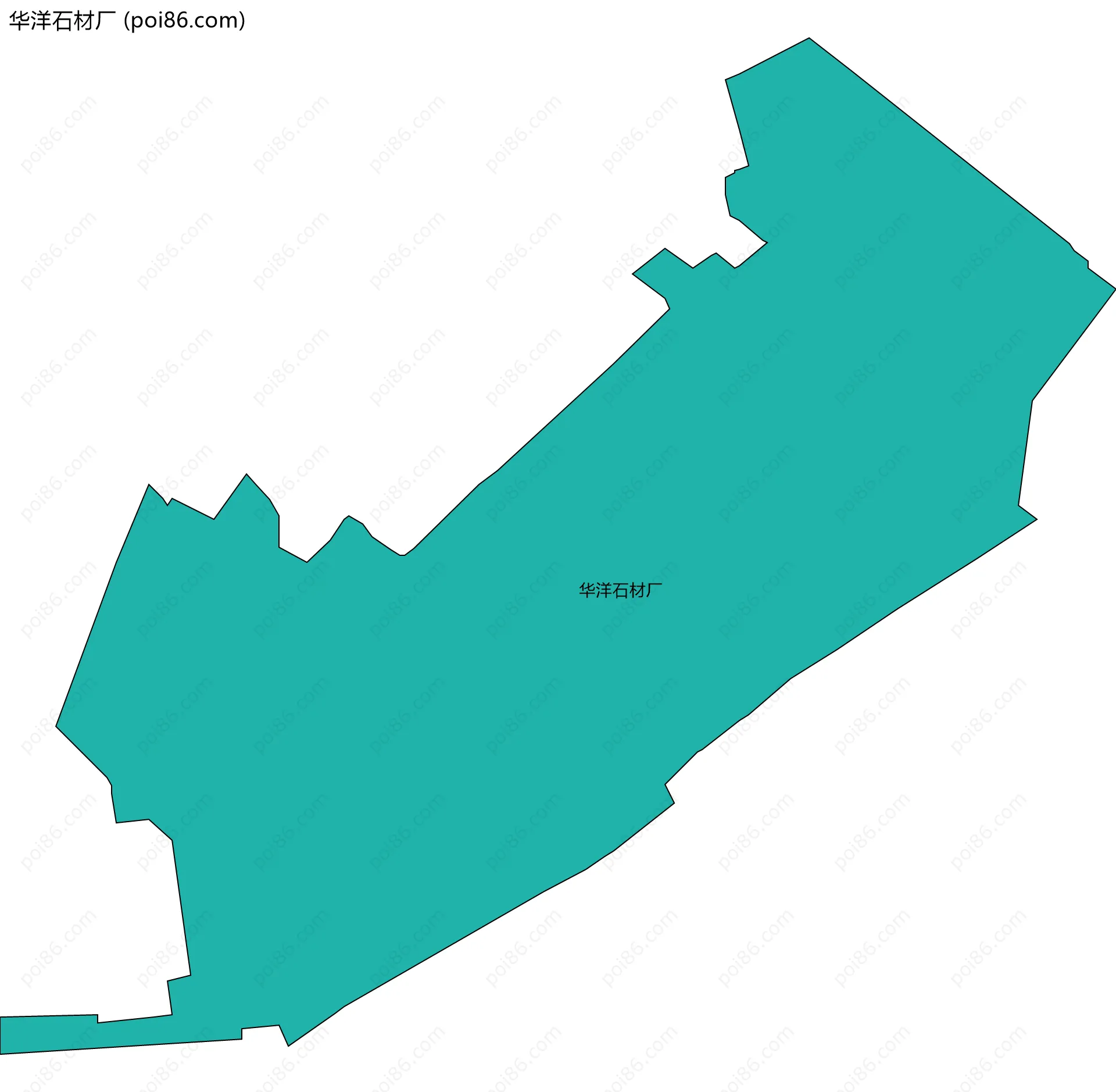 华洋石材厂边界地图