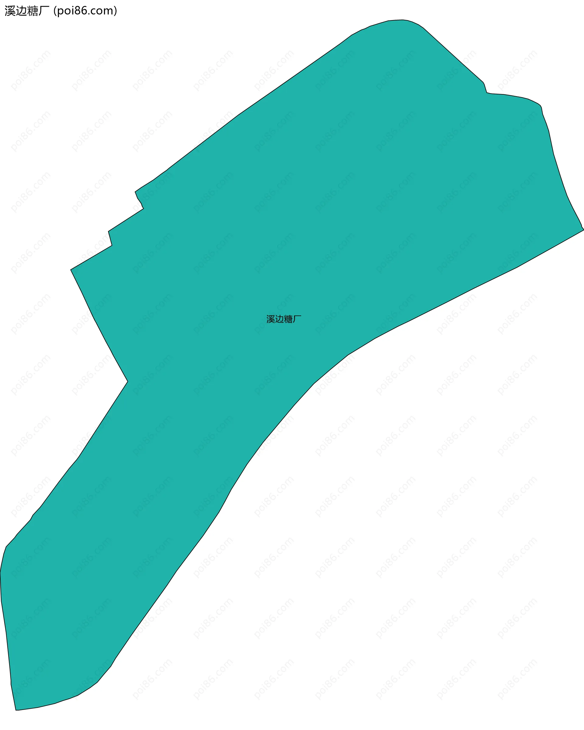 溪边糖厂边界地图