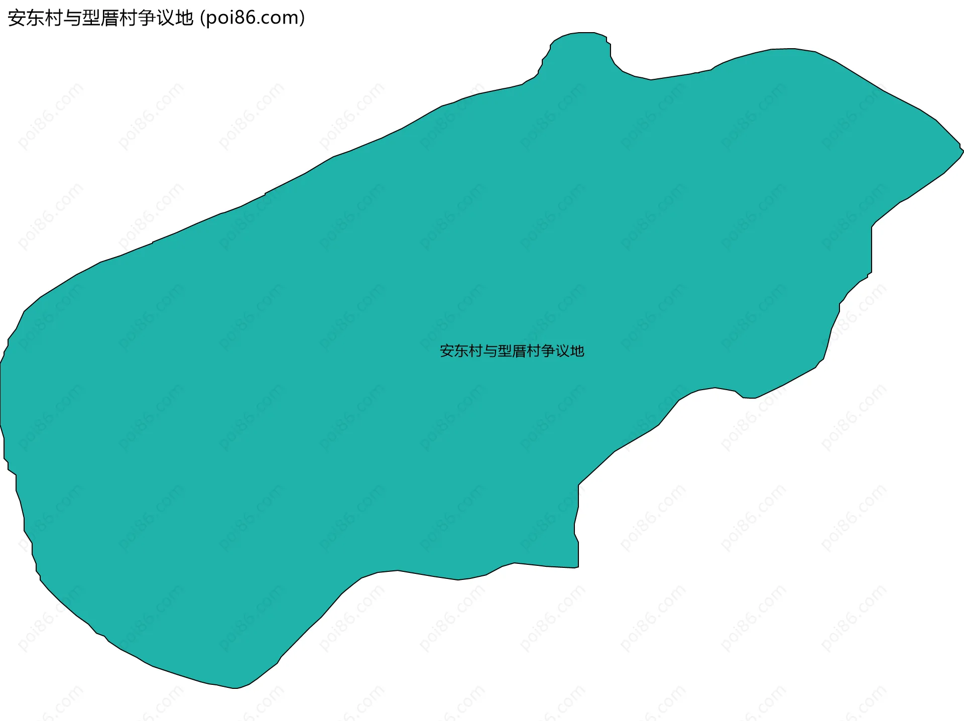 安东村与型厝村争议地边界地图