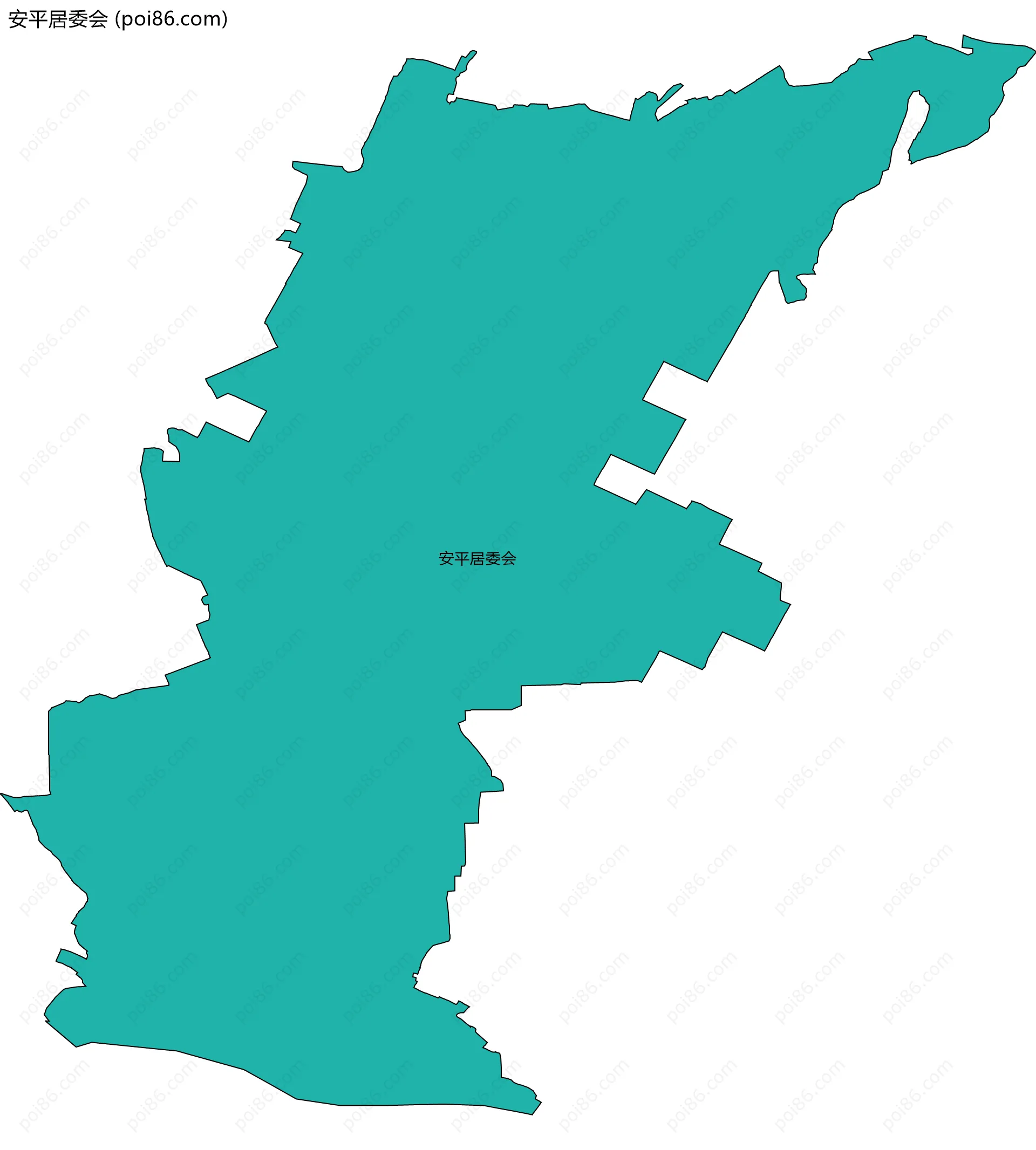 安平居委会边界地图