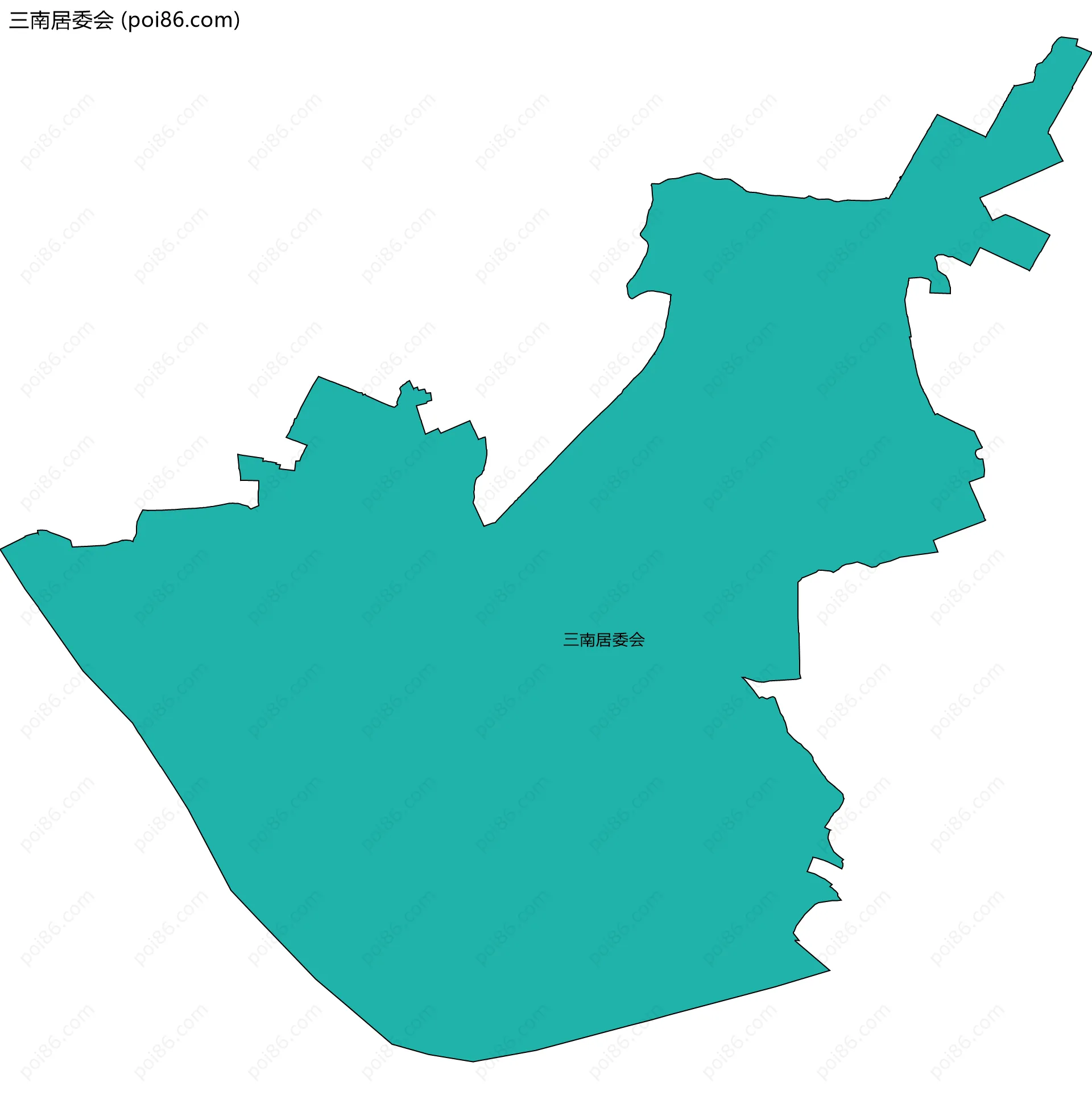 三南居委会边界地图