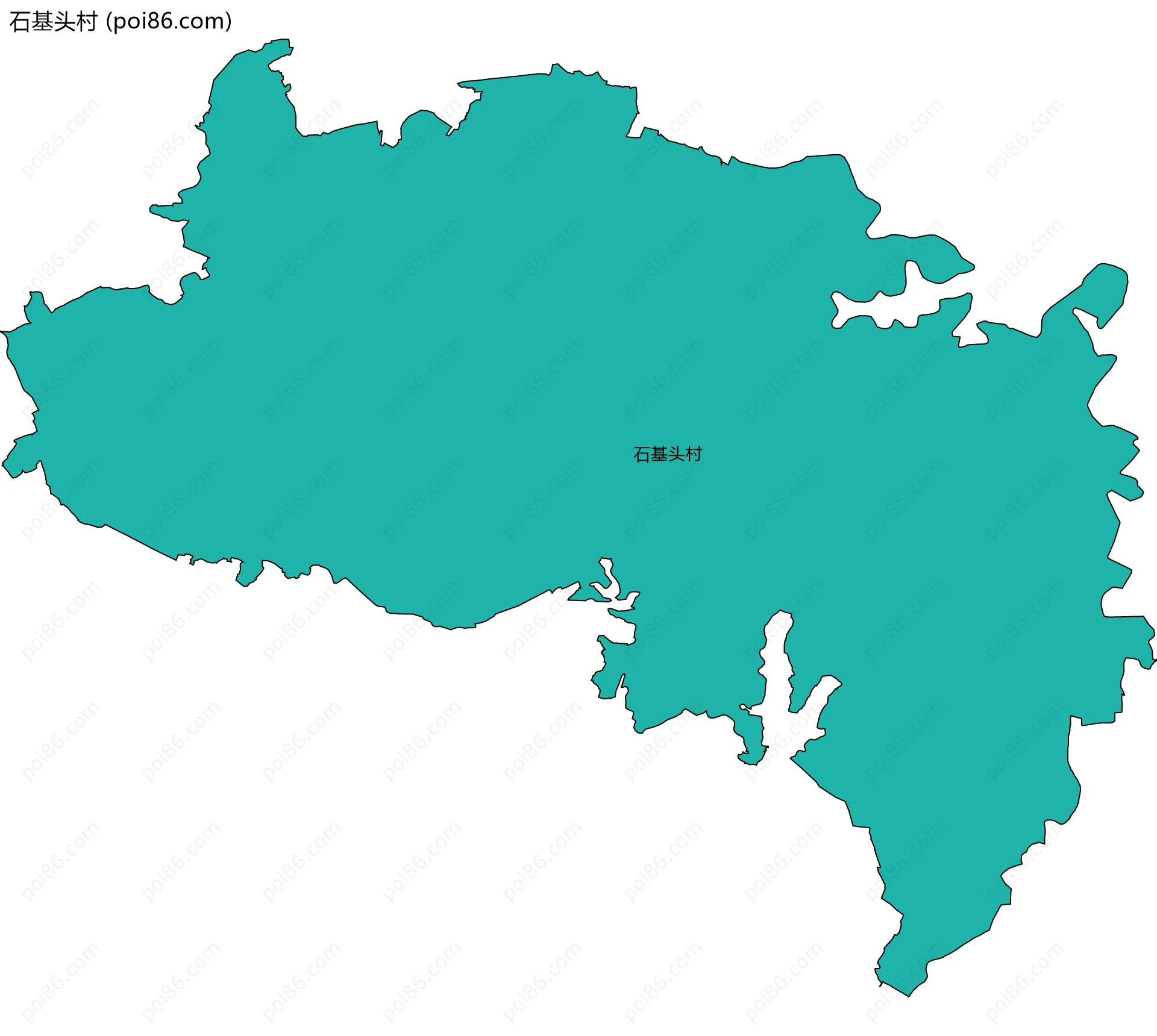 石基头村边界地图
