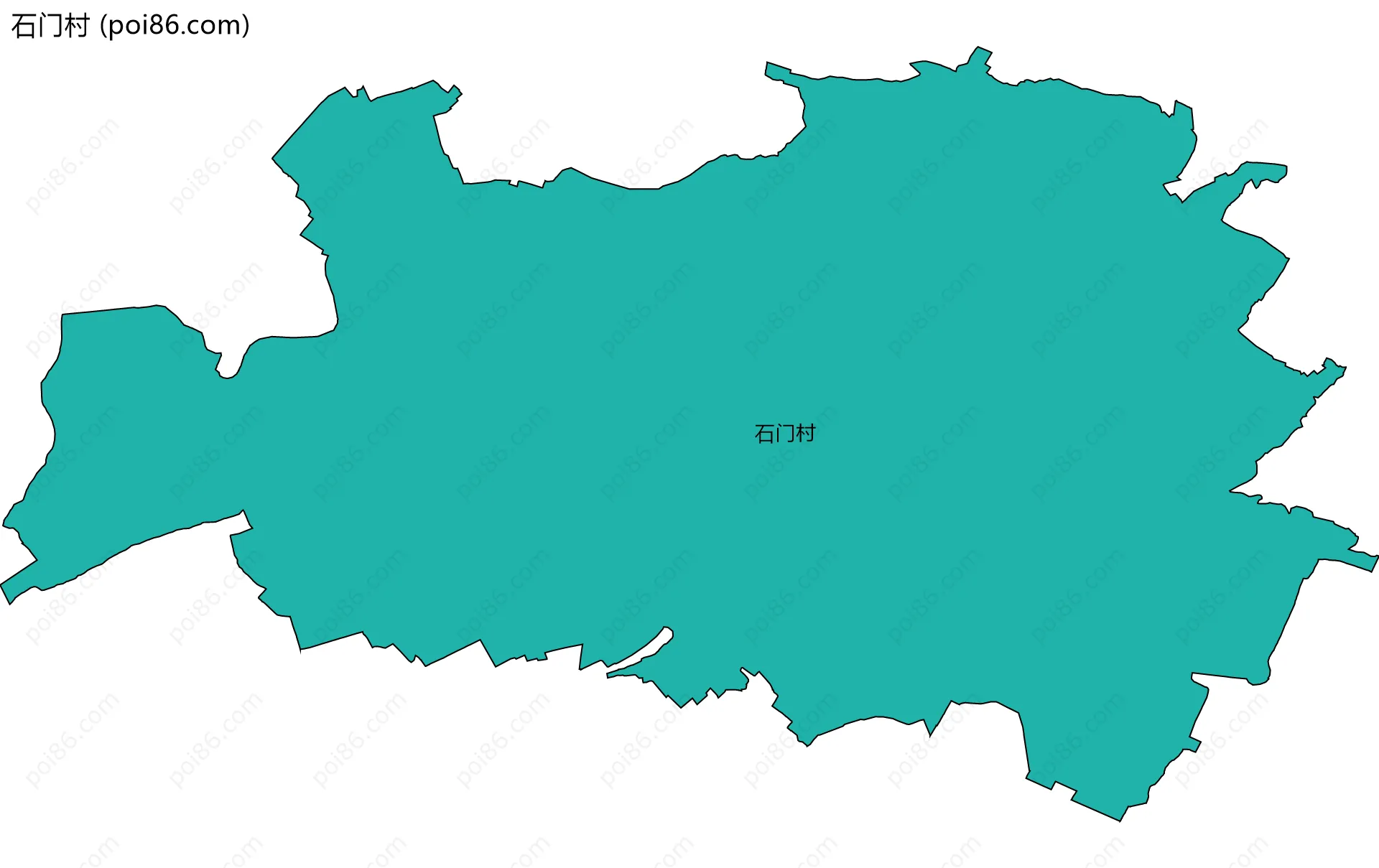 石门村边界地图
