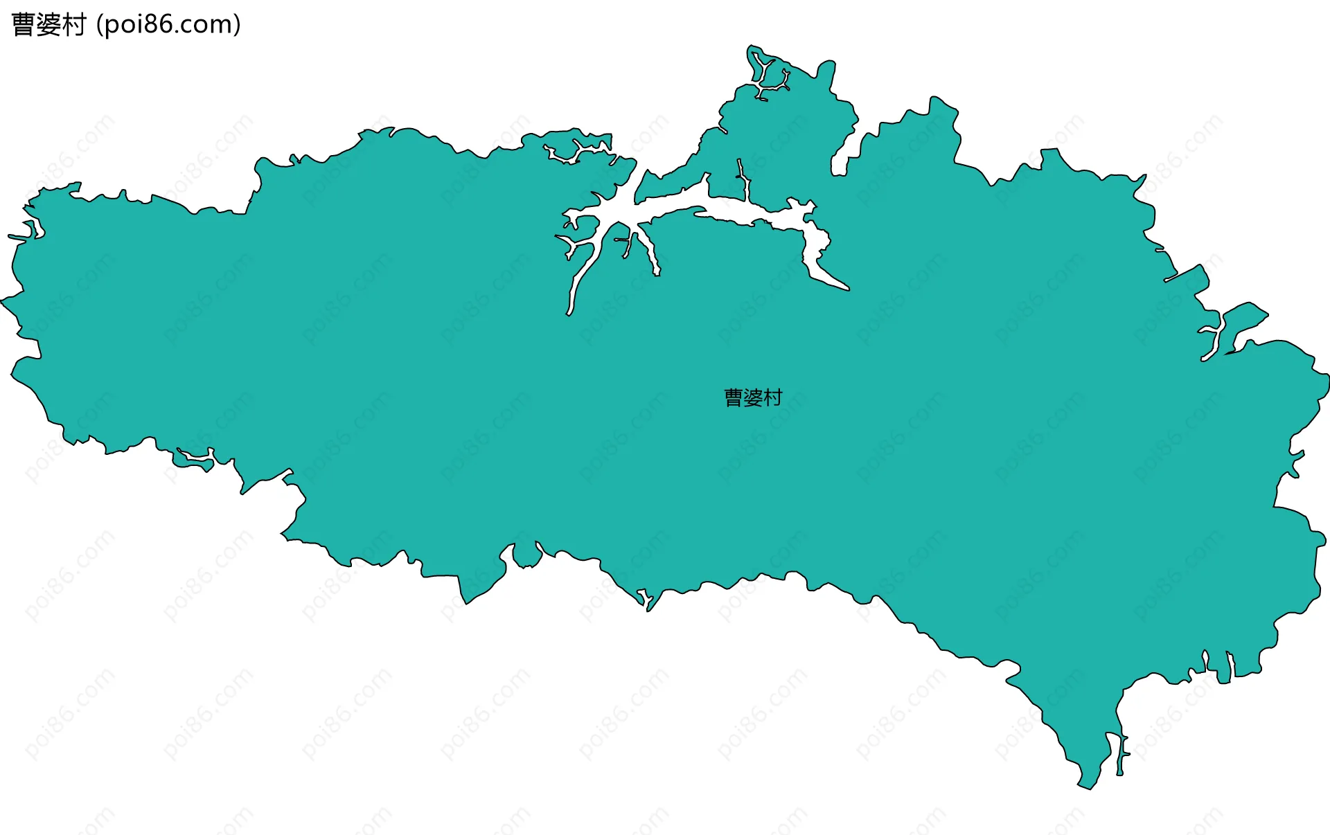 曹婆村边界地图