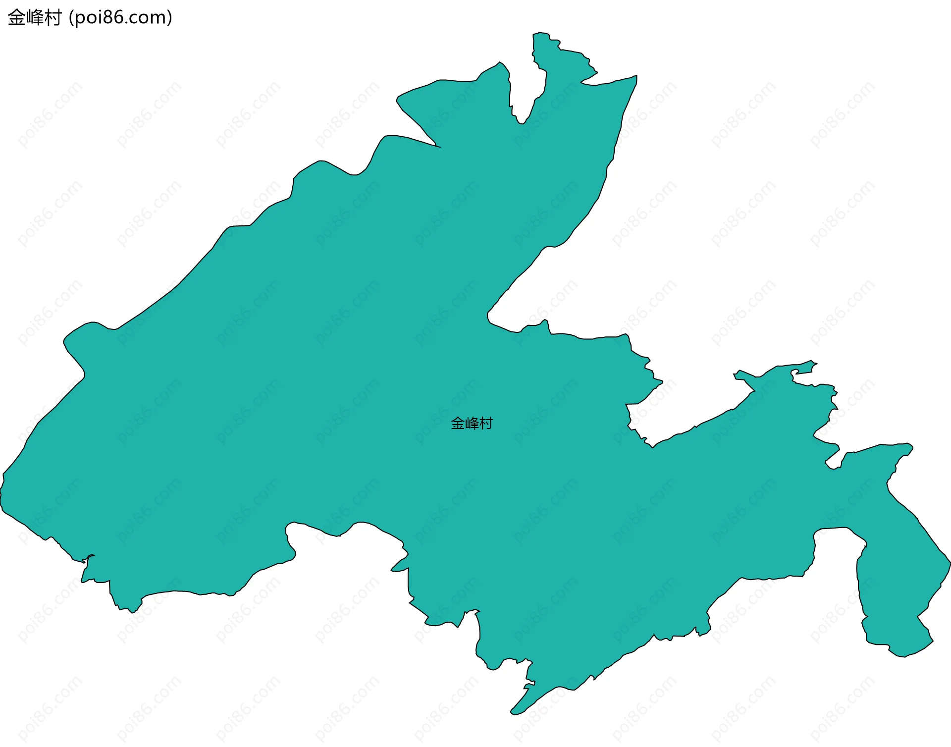 金峰村边界地图