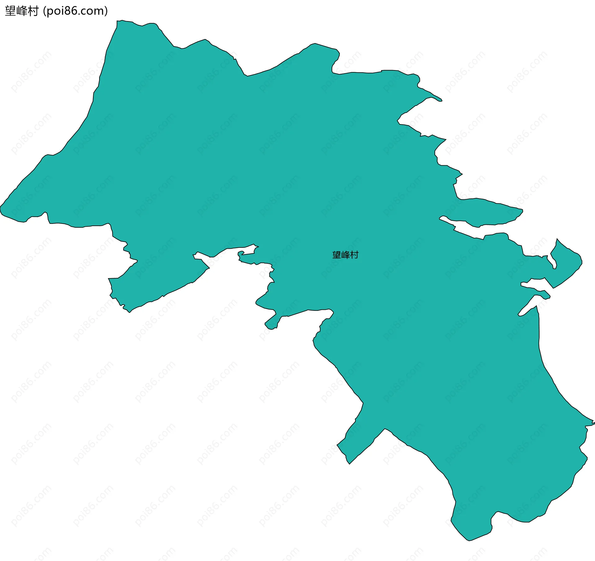 望峰村边界地图