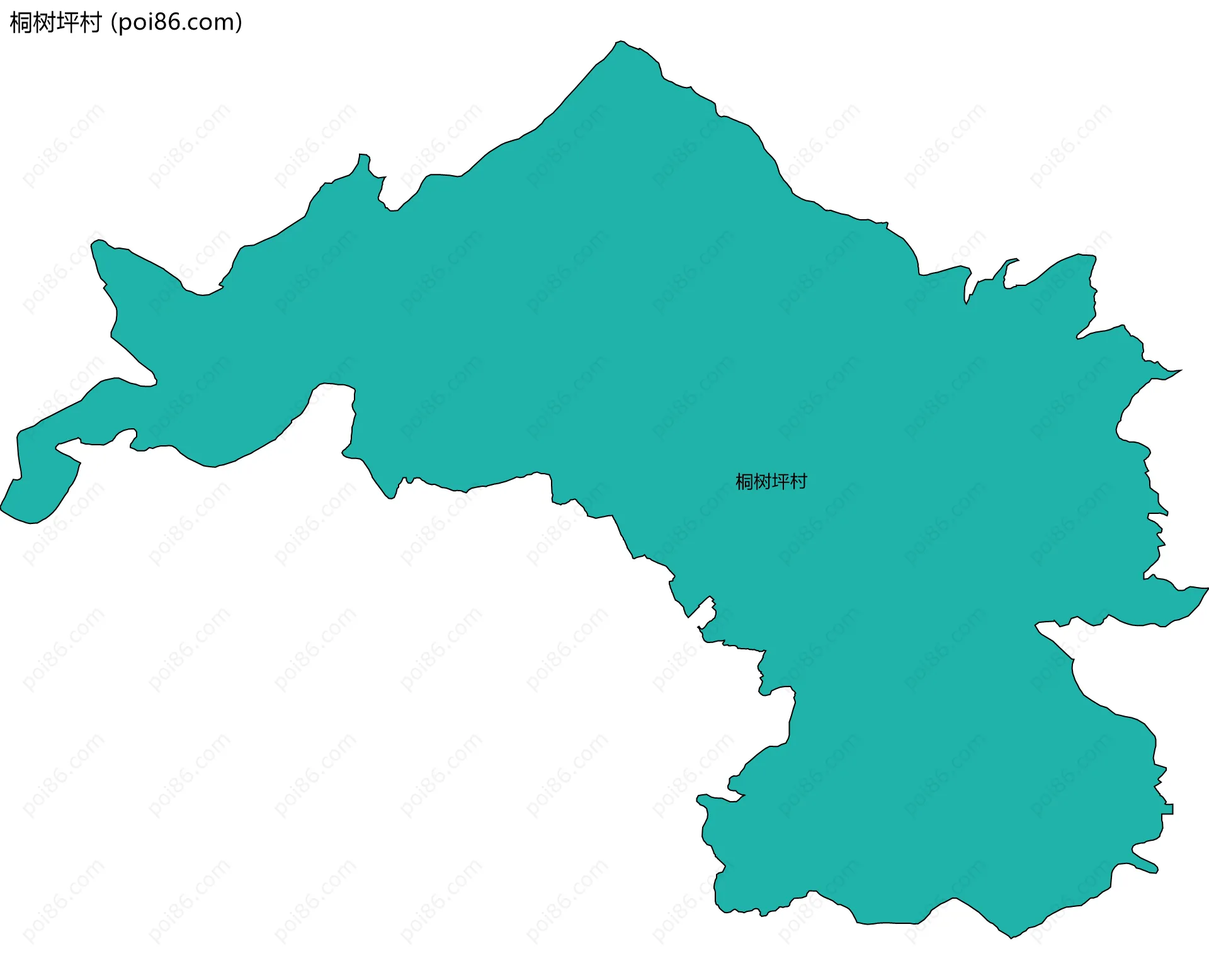 桐树坪村边界地图